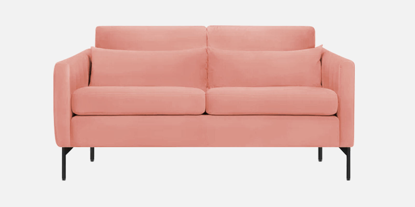 Haru Velvet 2 Seater Sofa In Blush Pink Colour - Febonic Living