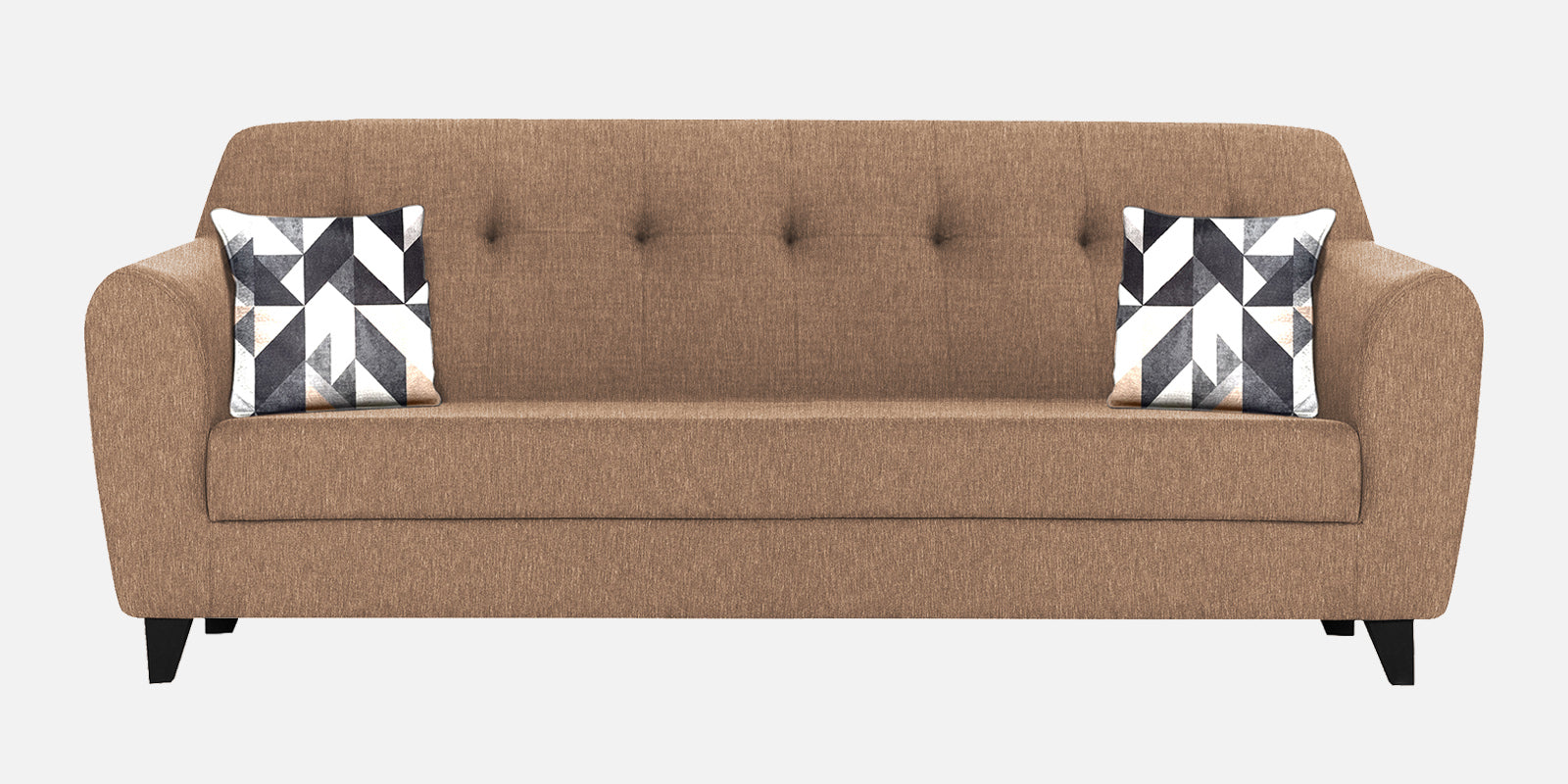 Melaan Fabric 3 Seater Sofa In Cosmic Beige Colour - Febonic Living