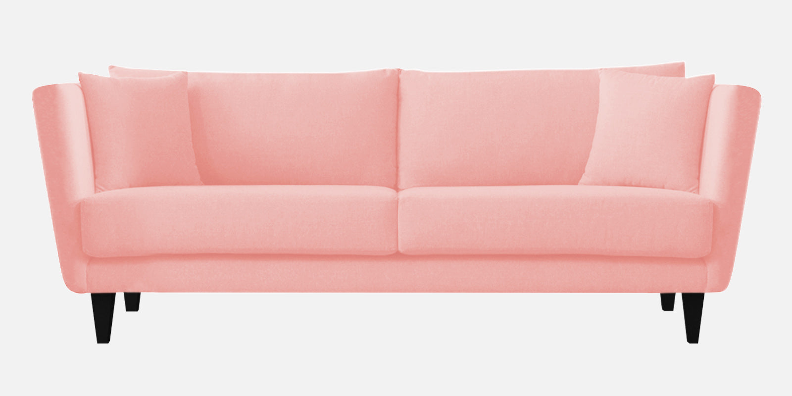 Norway Velvet 3 Seater Sofa In Millennial Pink Colour - Febonic Living