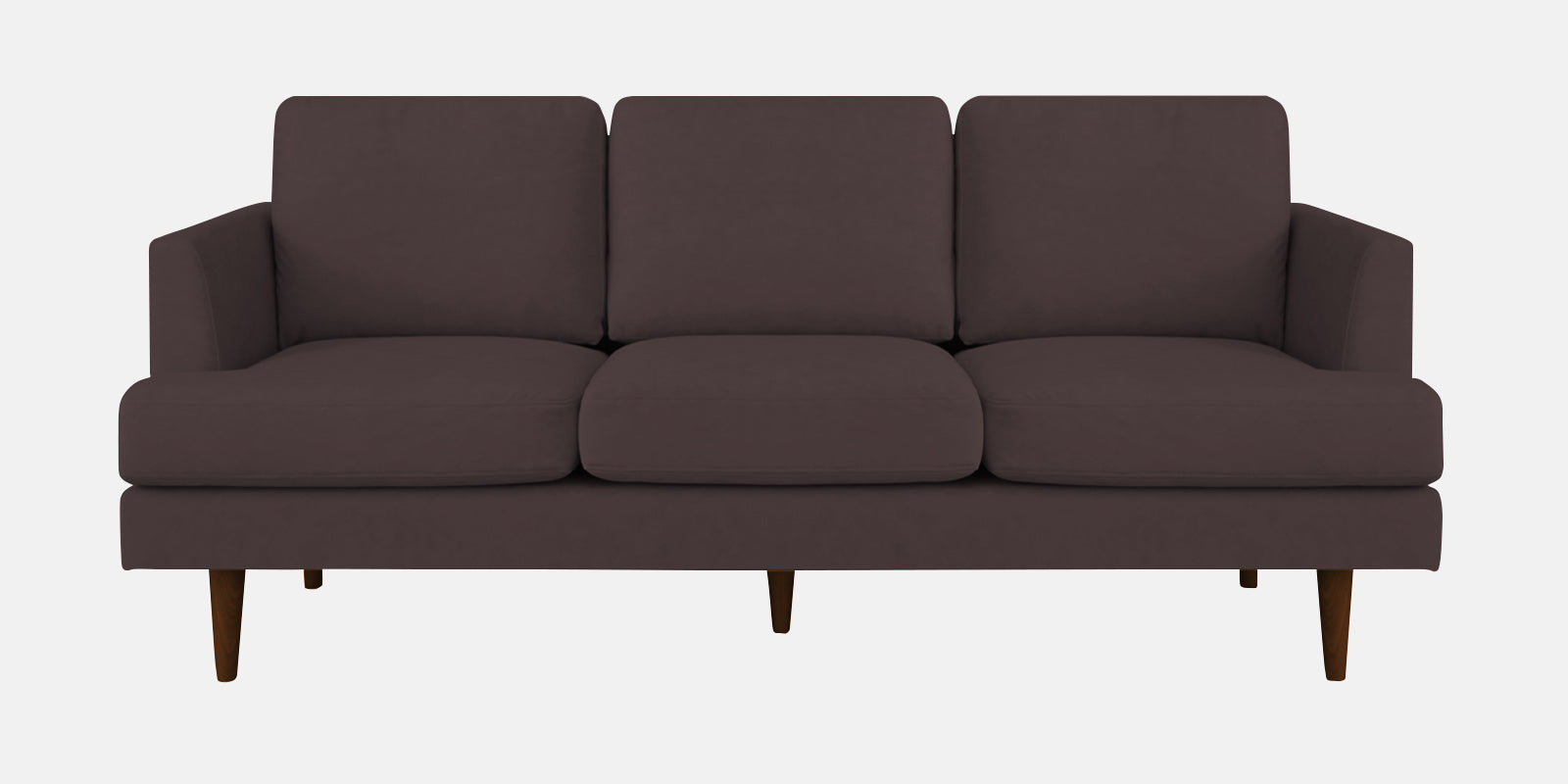 Motra Velvet 3 Seater Sofa In Mocha Brown Colour - Febonic Living