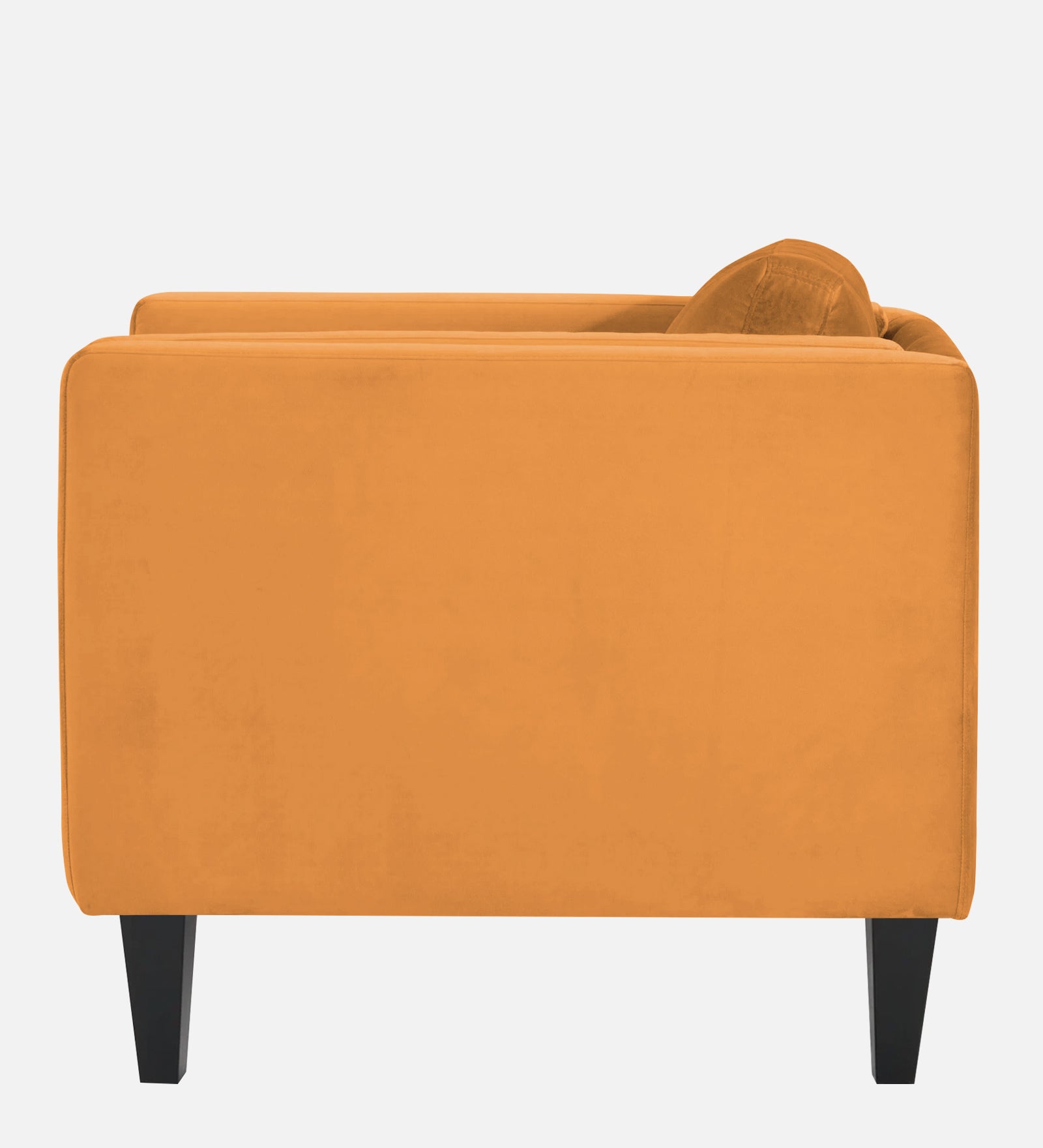 Jasper Velvet 1 Seater Sofa In Tangerine orange Colour - Febonic Living
