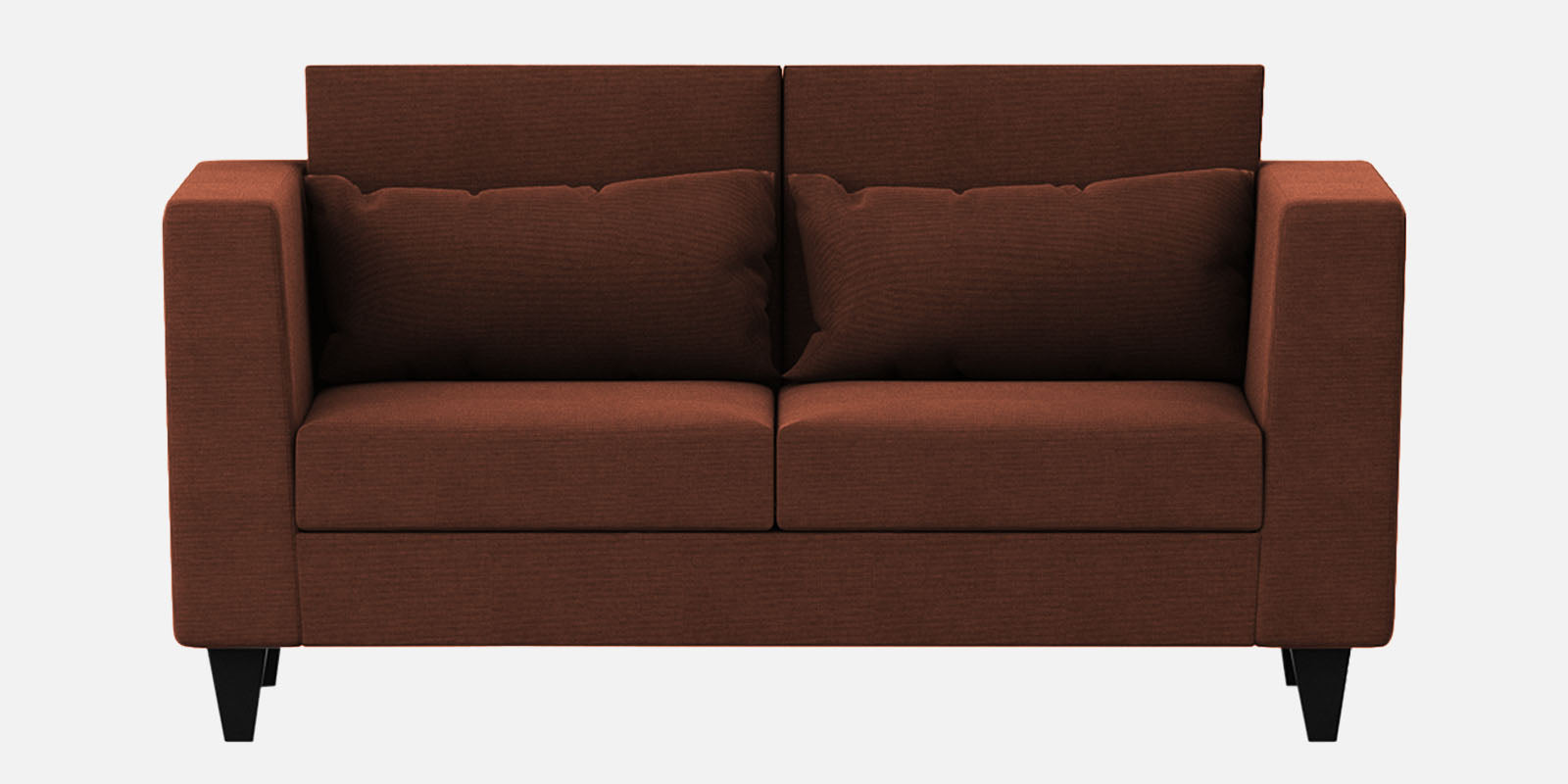 Nipul Fabric 2 Seater Sofa In Coffee Brown Colour - Febonic Living