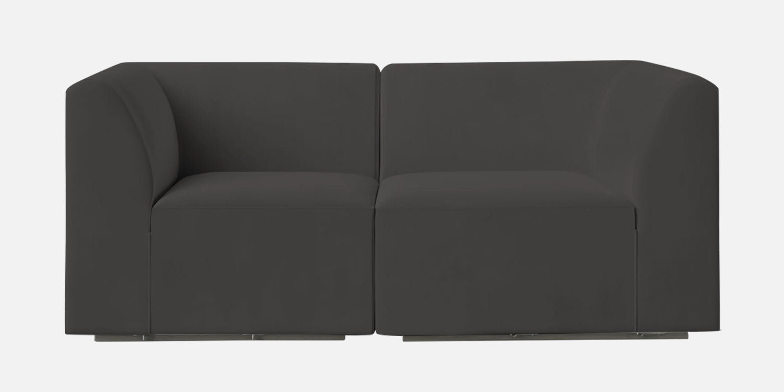 Bufa Velvet 2 Seater Sofa In Hory Grey Colour - Febonic Living