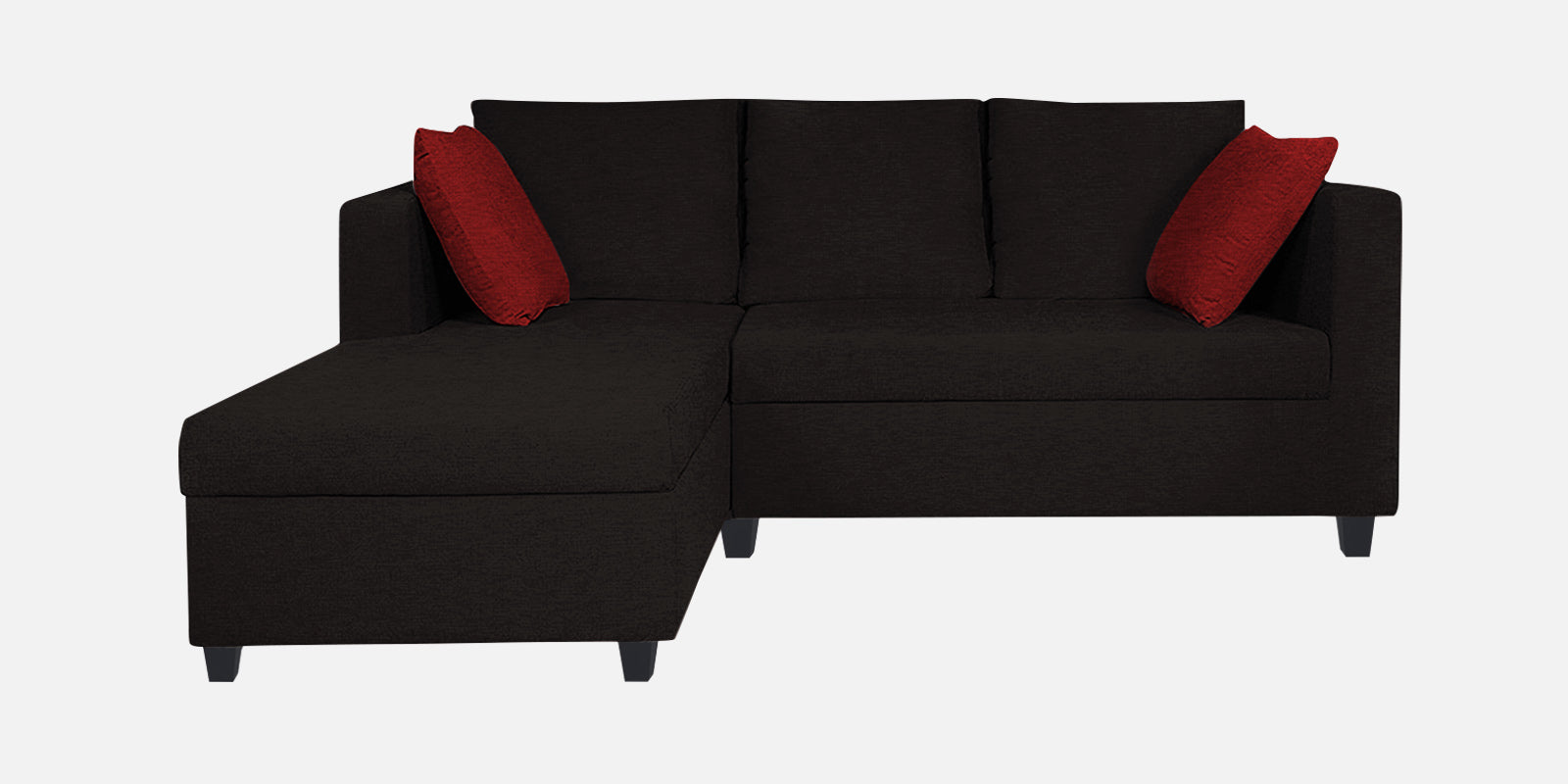 Nebula Fabric RHS Sectional Sofa (2+Lounger) In Cara Brown Colour - Febonic Living