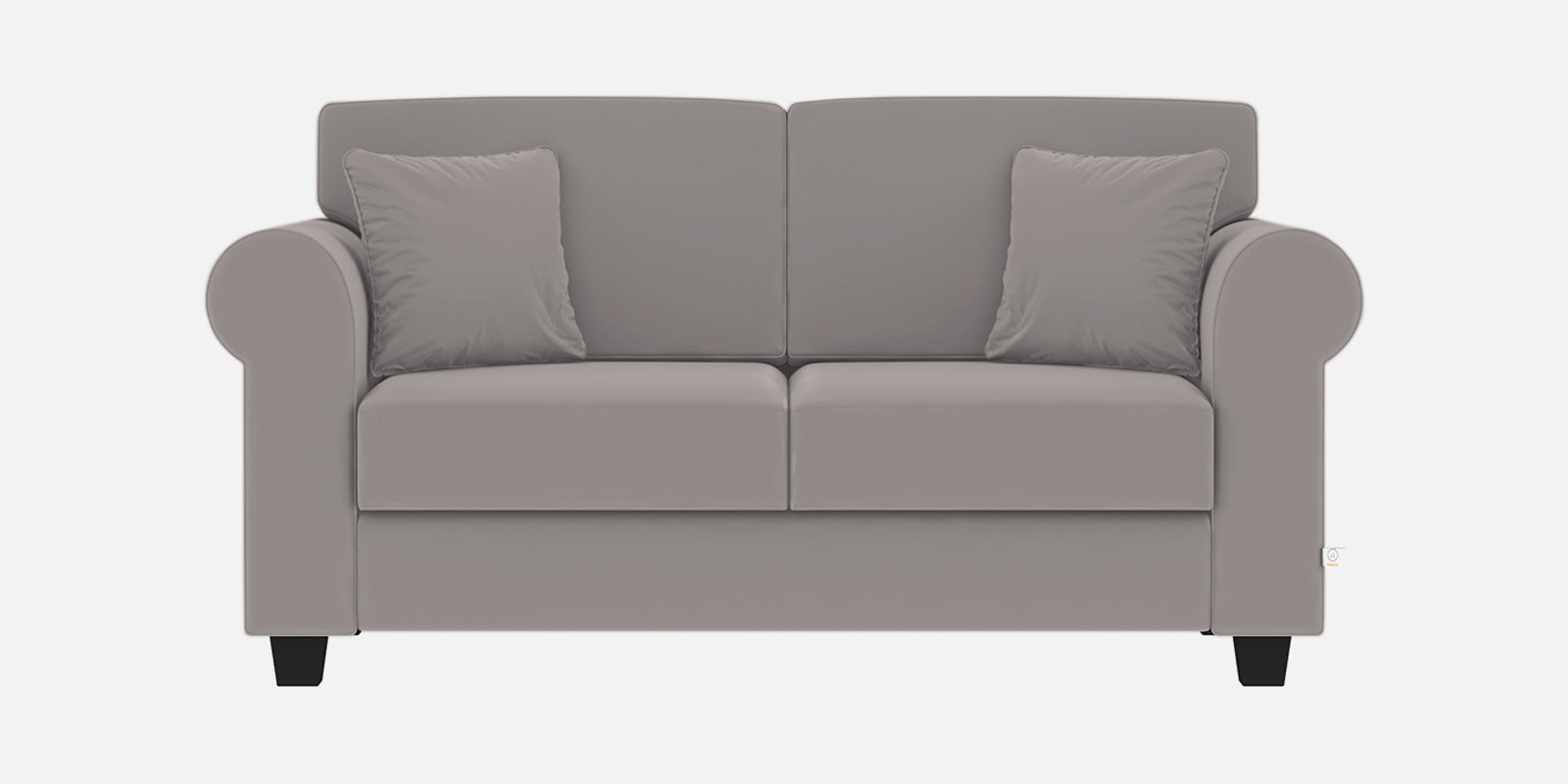 Numonk Velvet 2 Seater Sofa In Pearl Grey Colour - Febonic Living
