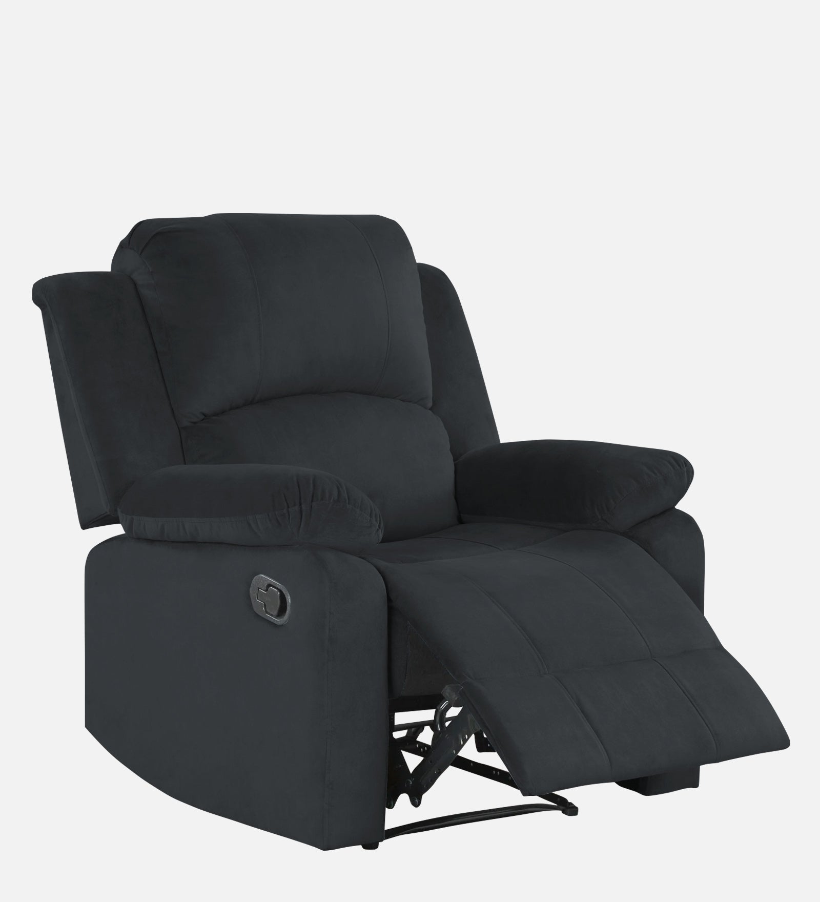 Henry Fabric 1 Seater Manual Recliner In Charcoal Grey Colour - Febonic Living