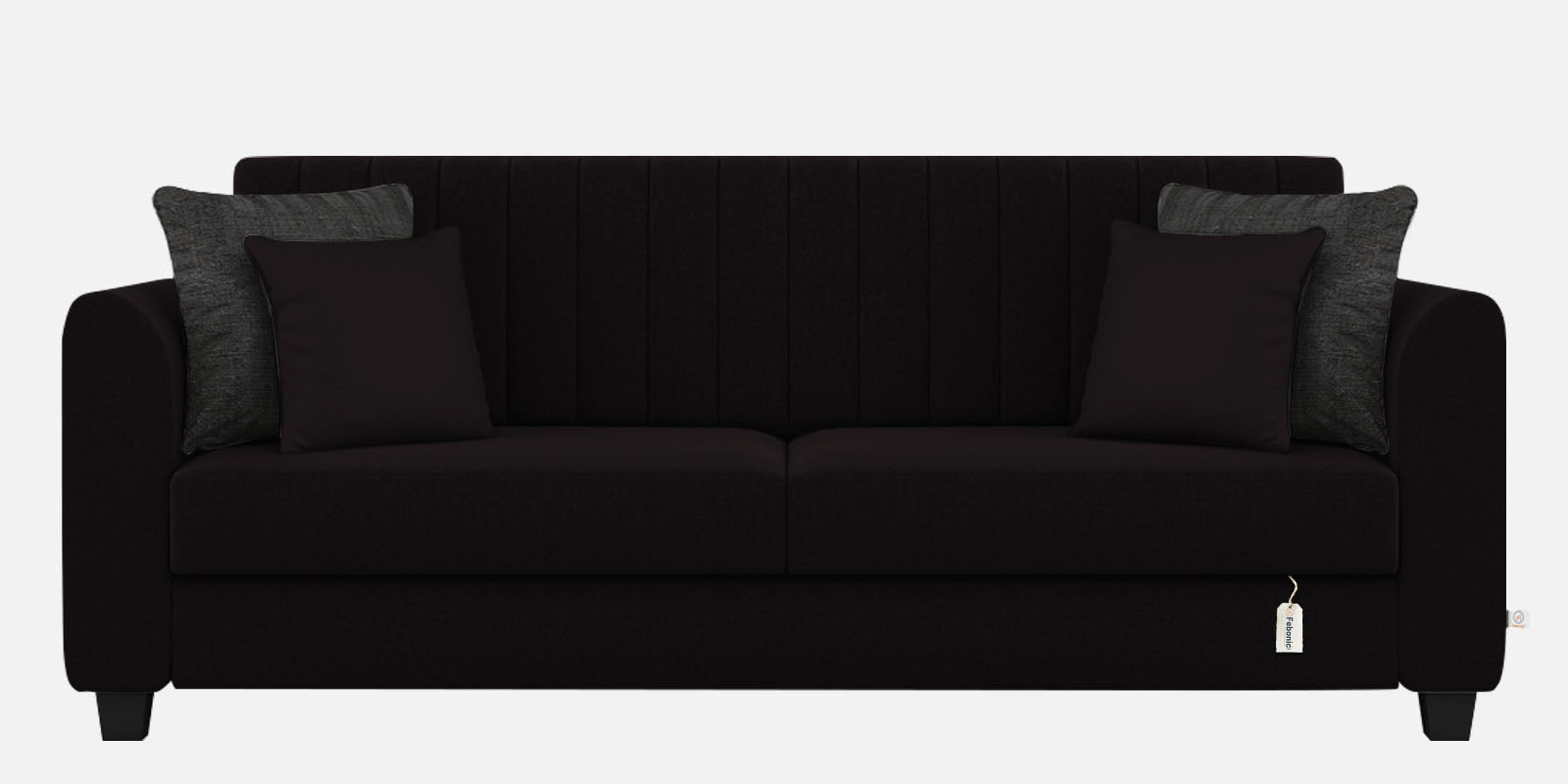 Cosmic Fabric 3 Seater Sofa In Cara Brown Colour - Febonic Living