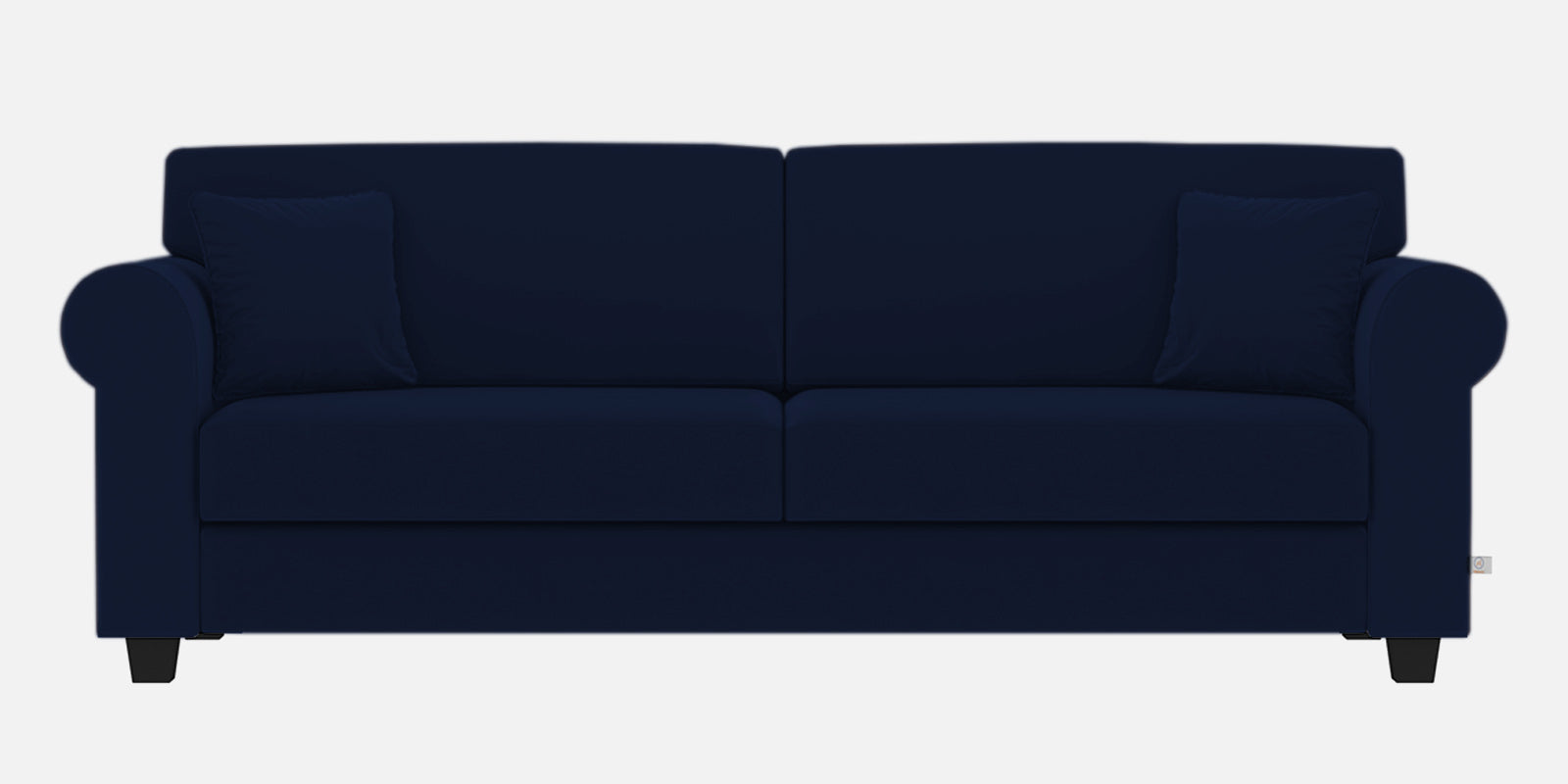 Numonk Velvet 3 Seater Sofa In Indigo Blue Colour - Febonic Living