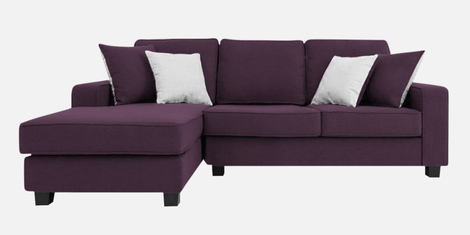 Ladybug Fabric RHS Sectional Sofa (2+Lounger) In Greek Purple Colour - Febonic Living