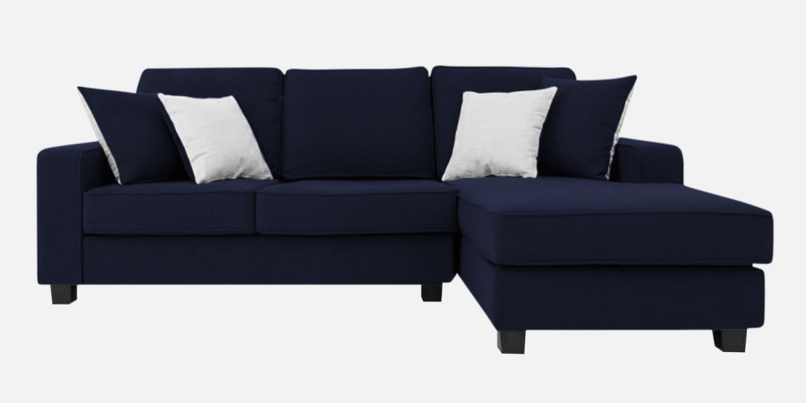 Ladybug Fabric LHS Sectional Sofa (2+Lounger) In Royal Blue Colour - Febonic Living