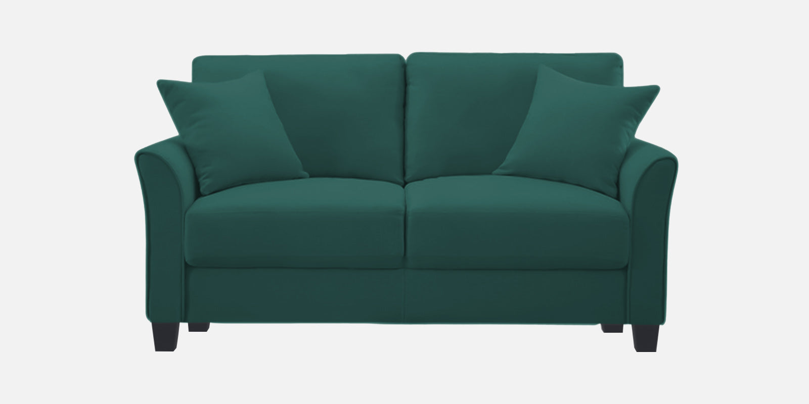 Daroo Velvet 2 Seater Sofa In Pine Green Colour - Febonic Living