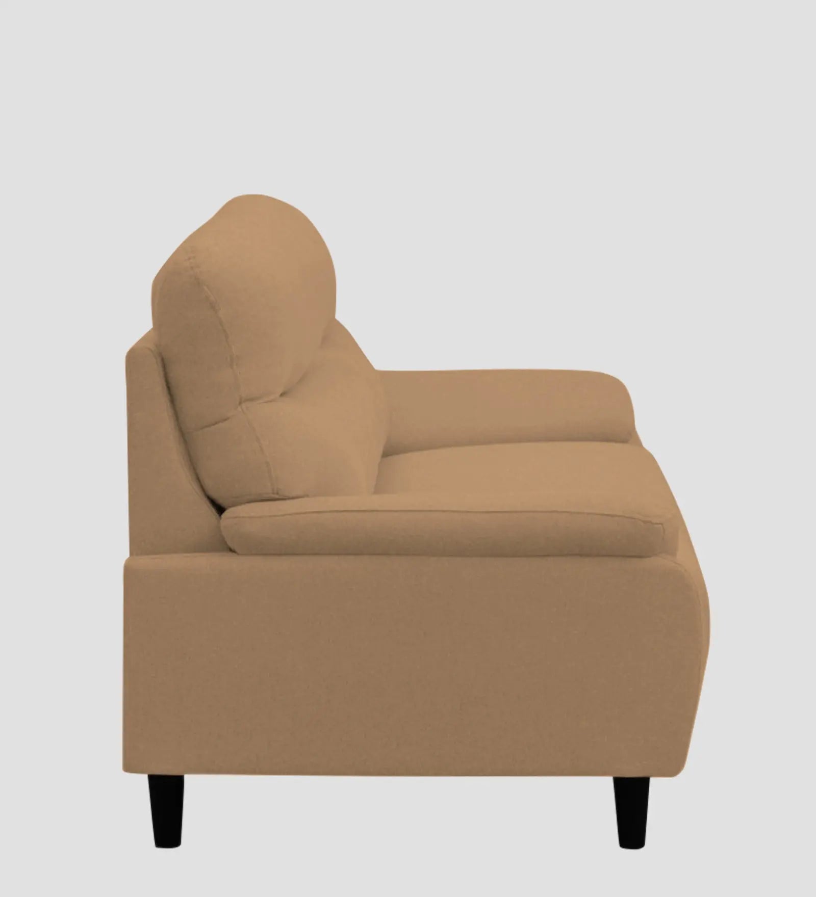 Zibby Fabric 1 Seater Sofa In Copper Brown Colour Febonic Living