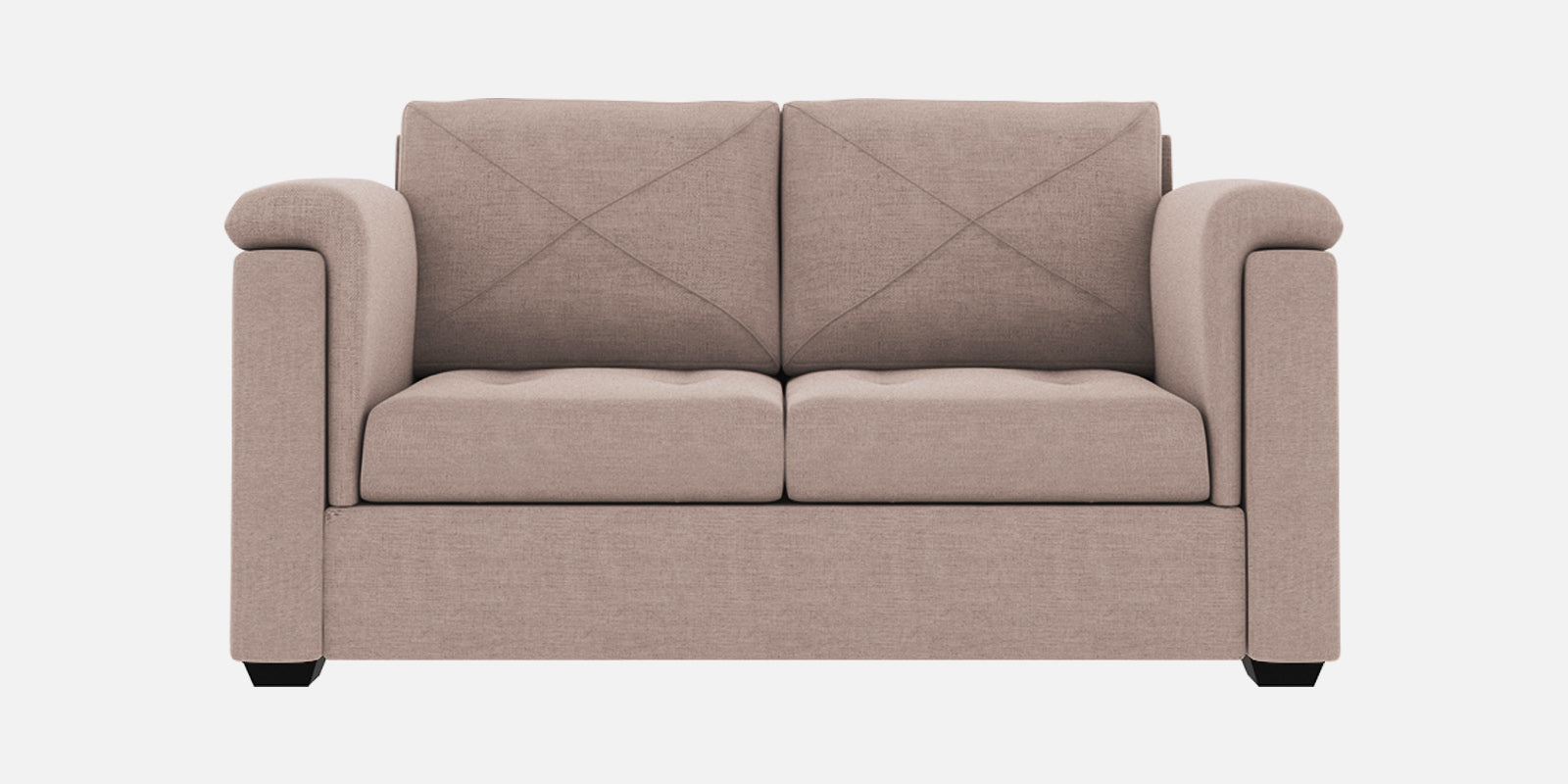 Andres Fabric 2 Seater Sofa In Mush Beige Colour - Febonic Living