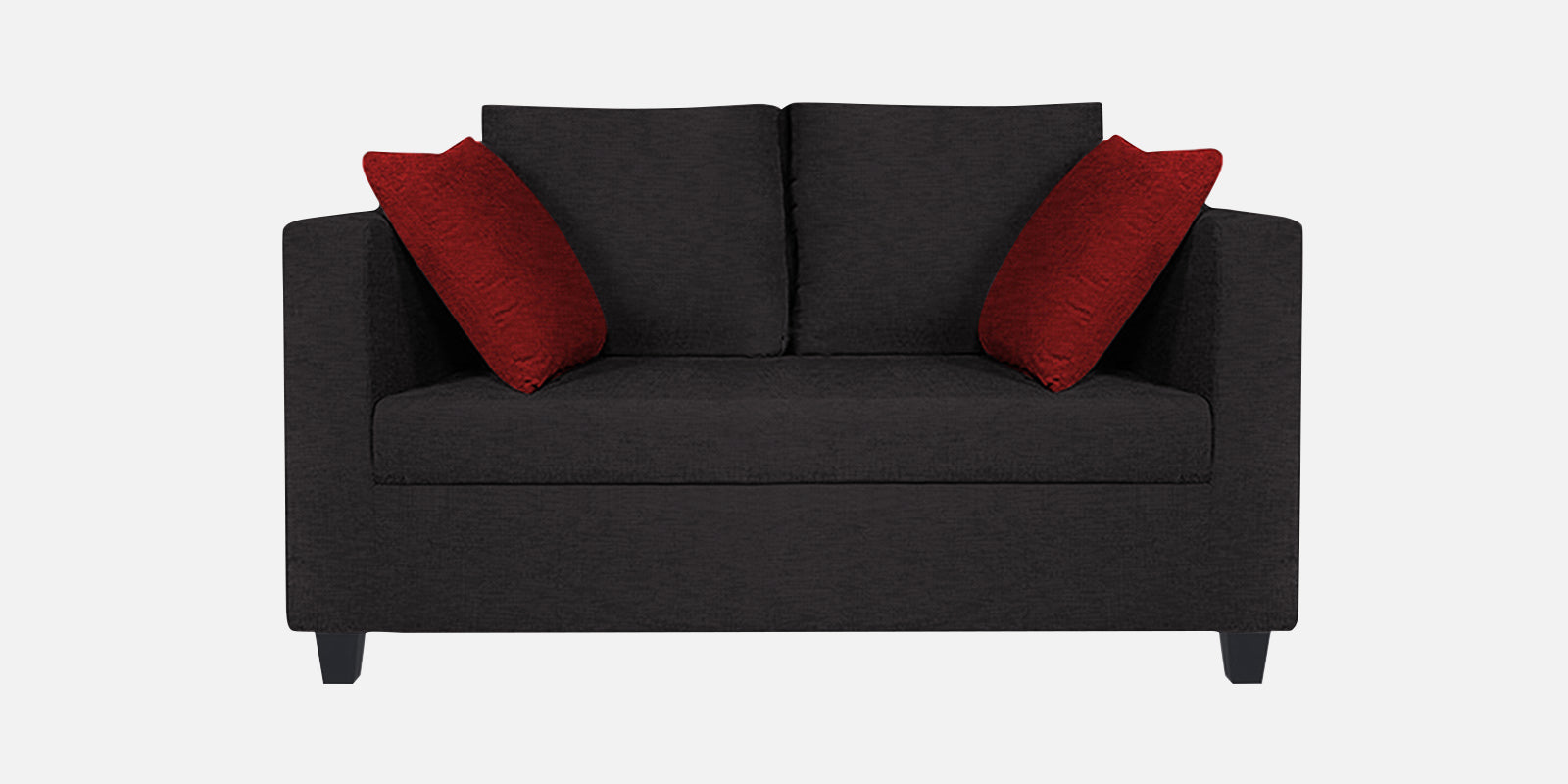 Nuska Fabric 2 Seater Sofa In Maba Grey Colour - Febonic Living