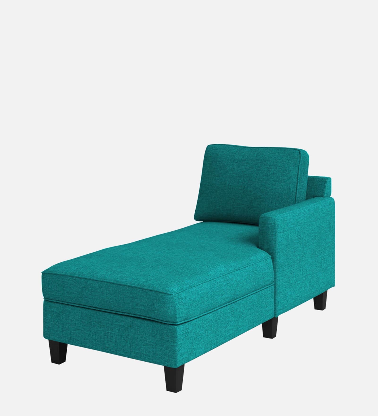 Royee Fabric RHS Chaise Lounger In Sea Green Colour With Storage - Febonic Living