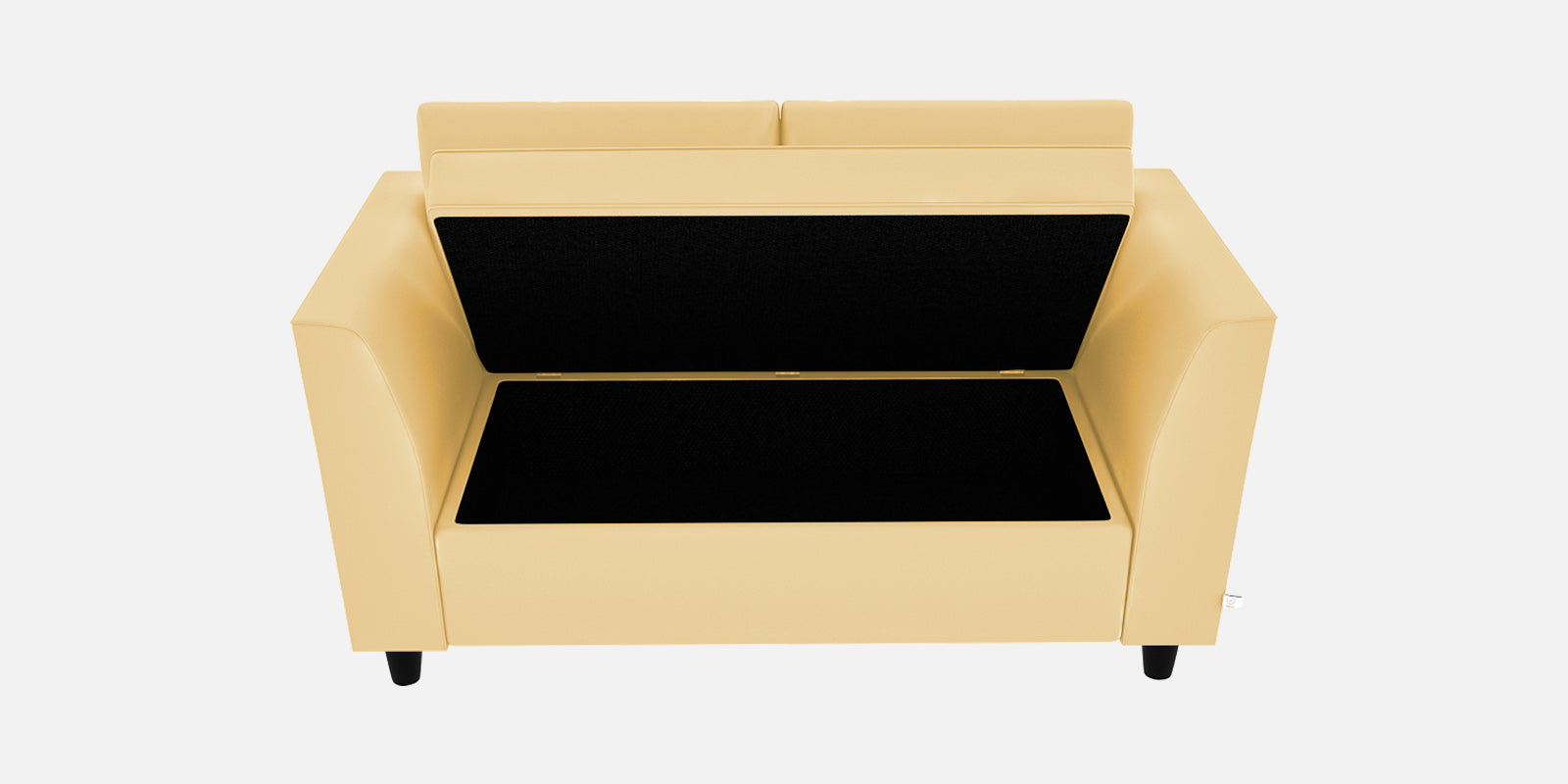 Bristo Velvet 2 Seater Sofa In Sandy Beige Colour With Storage - Febonic Living