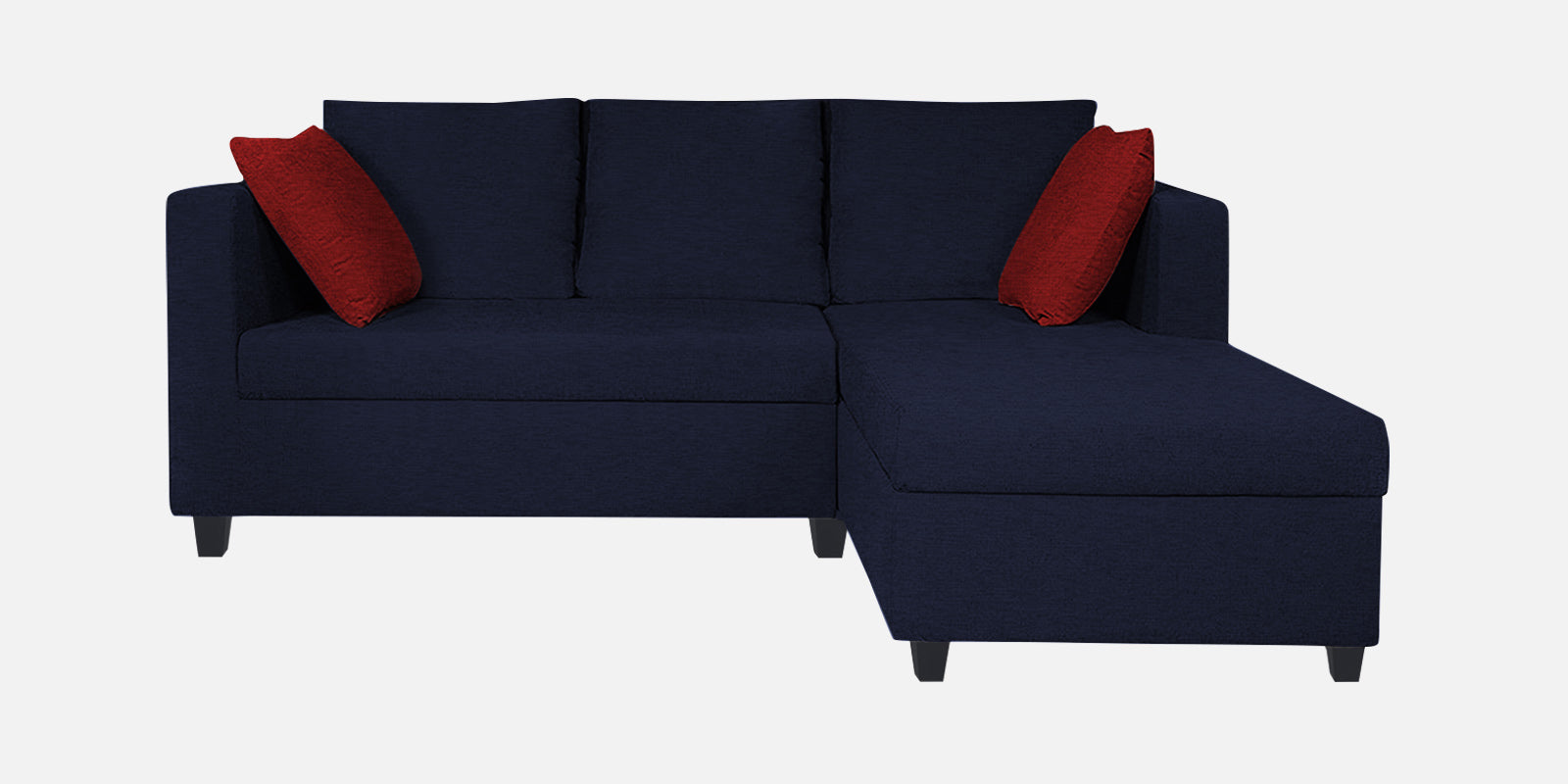 Nebula Fabric LHS Sectional Sofa (2+Lounger) In Royal Blue Colour - Febonic Living