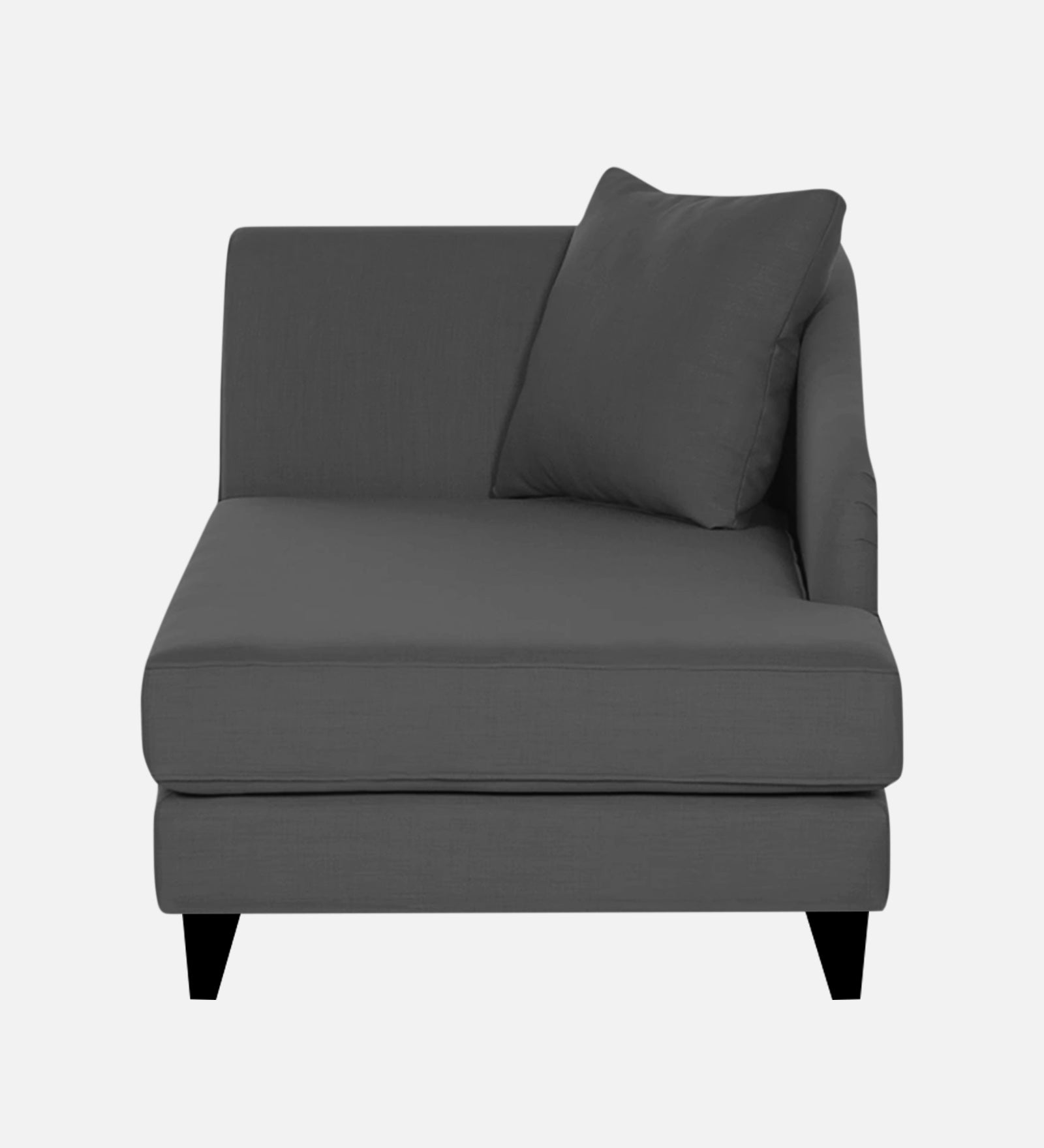 Louis Fabric LHS Chaise Lounger In Charcoal Grey Colour - Febonic Living