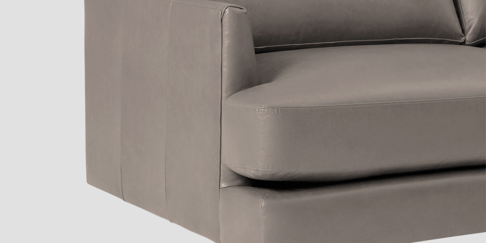 Sterio Leatherette 2 Seater Sofa In Steel Grey Colour - Febonic Living