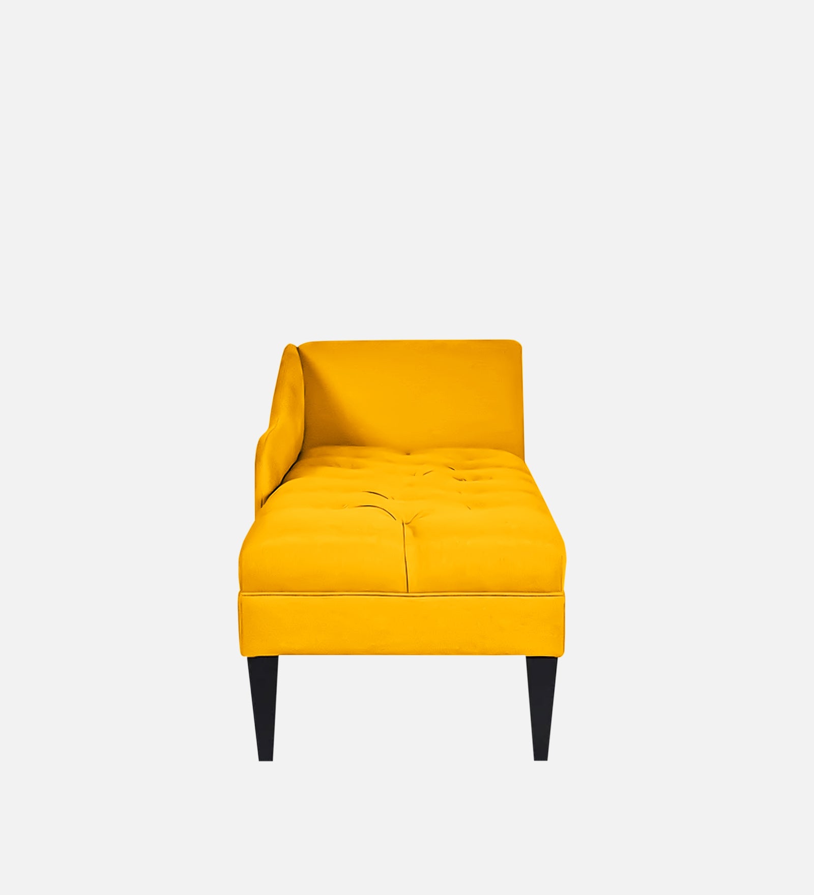 Adria Fabric LHS Chaise Lounger In Bold Yellow Colour - Febonic Living