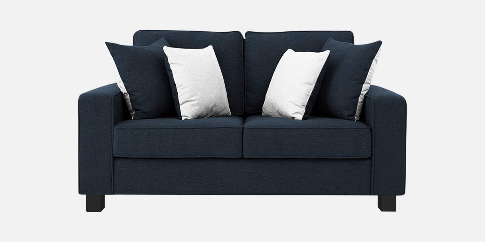 Ladybug Fabric 2 Seater Sofa In Denim Blue Colour - Febonic Living