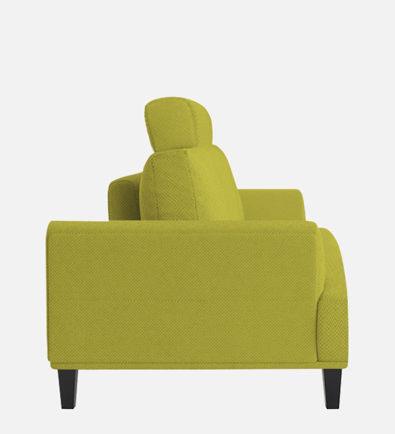 Como Fabric 1 Seater Sofa In Parrot Green Colour - Febonic Living