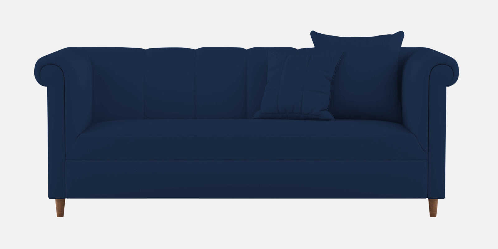 Rubi Velvet 3 Seater Sofa In Imperial Blue Colour - Febonic Living