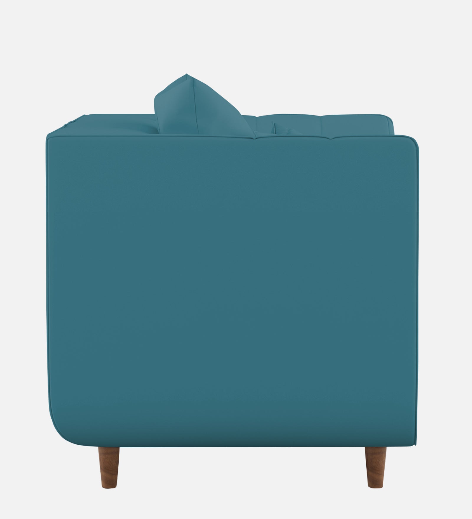 Sumo Velvet 1 Seater Sofa In Aqua Blue Colour - Febonic Living