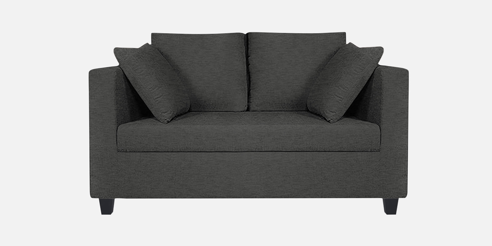 Nuska Fabric 2 Seater Sofa In Charcoal Grey Colour - Febonic Living
