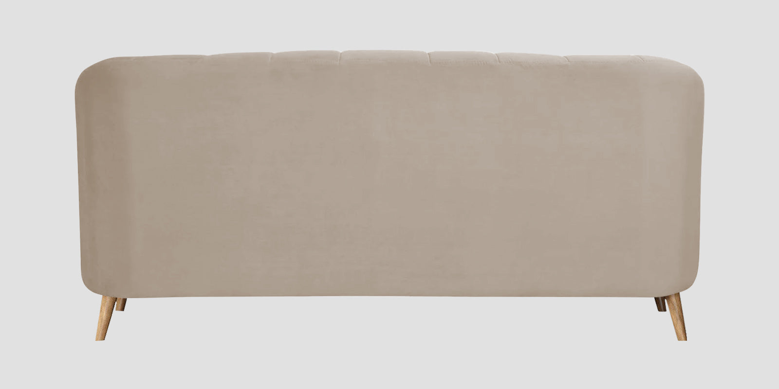 Kaylee Velvet 3 Seater Sofa In Cream Beige Colour - Febonic Living
