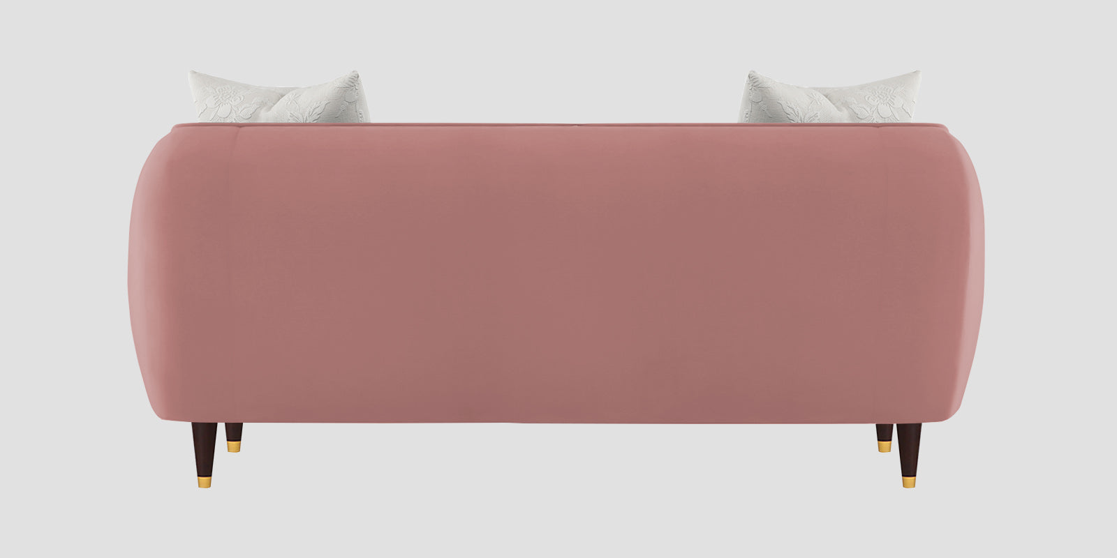 Hairo Velvet 2 Seater Sofa In Blush Pink Colour - Febonic Living