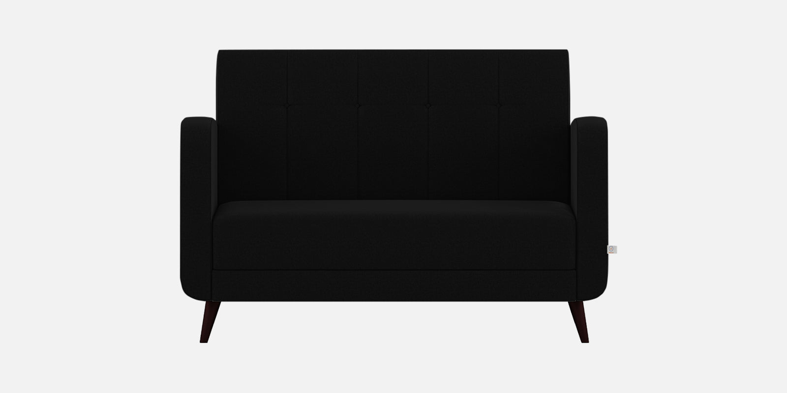 Wiki Velvet 2 Seater Sofa In Adam Black Colour - Febonic Living