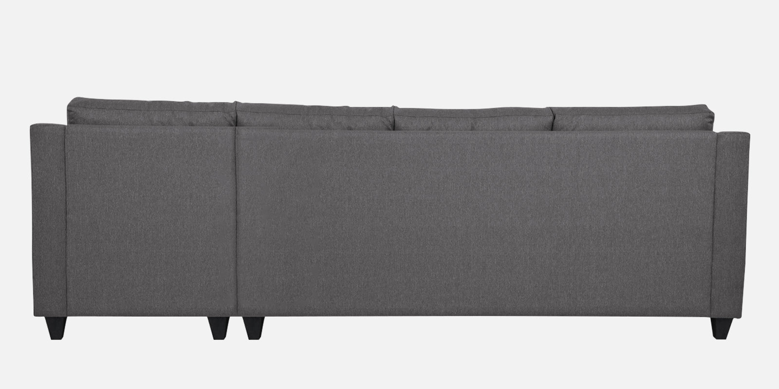Welly Fabric LHS Sectional Sofa (3+Lounger) In Sudo Grey Colour - Febonic Living