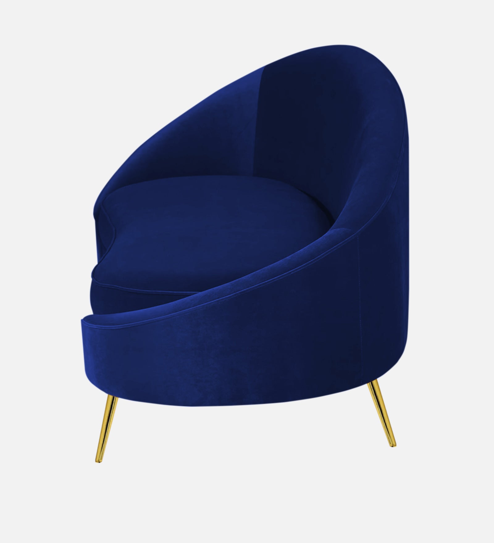 Cely Velvet RHS Chaise Lounger In Imperial Blue Colour - Febonic Living