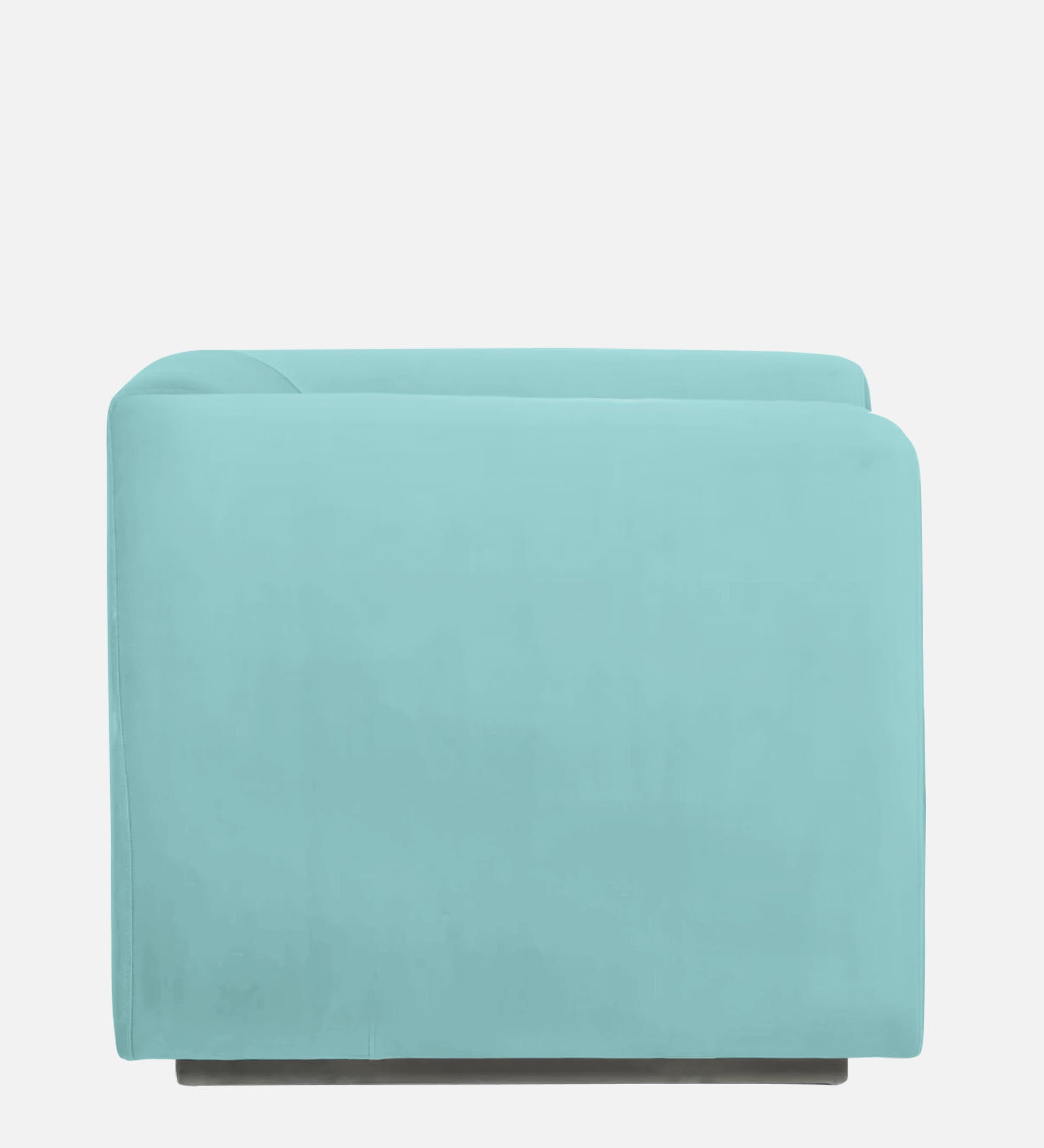 Bufa Velvet 1 Seater Sofa In Aqua Blue Colour - Febonic Living