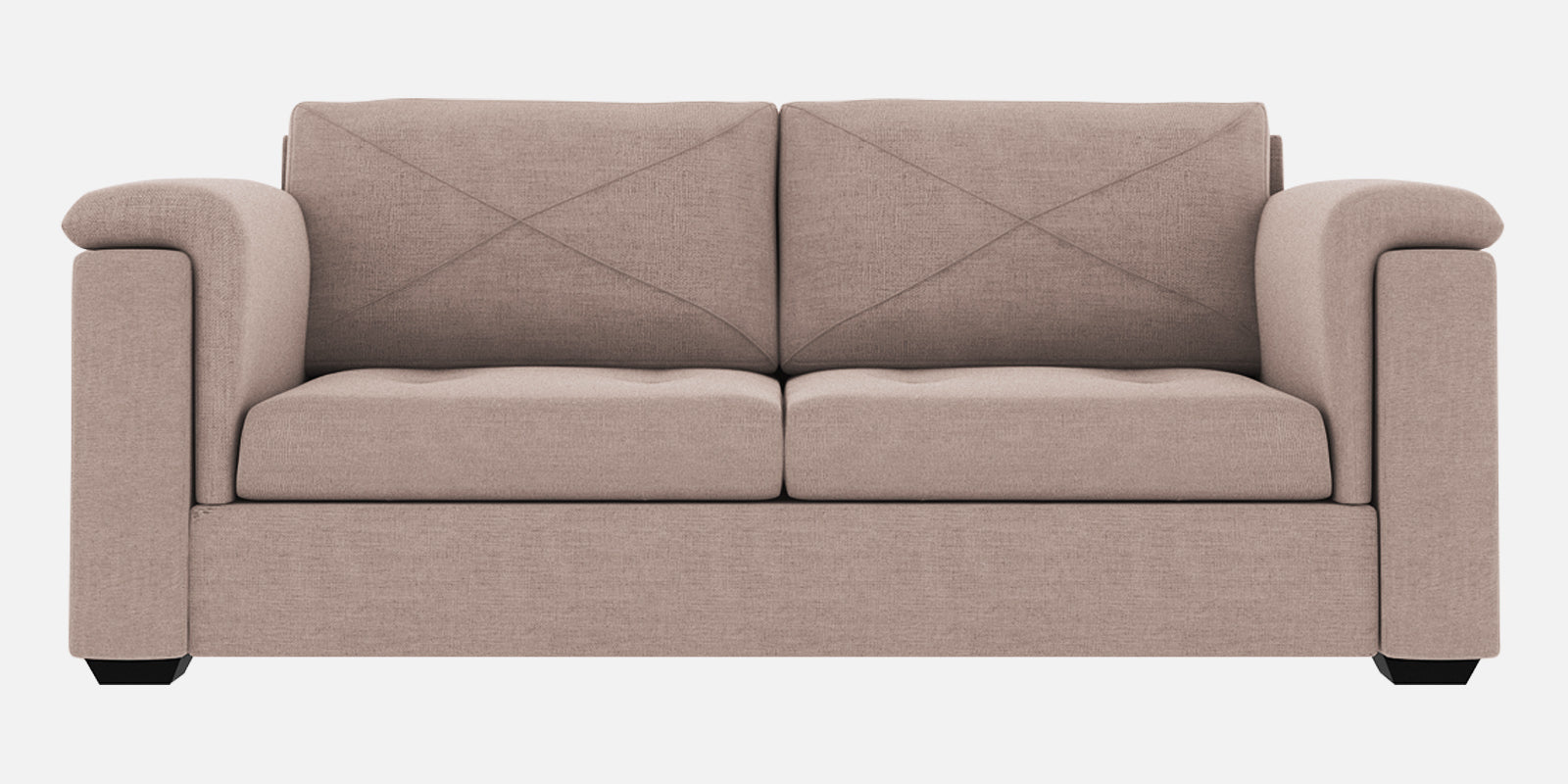 Andres Fabric 3 Seater Sofa In Mush Beige Colour - Febonic Living