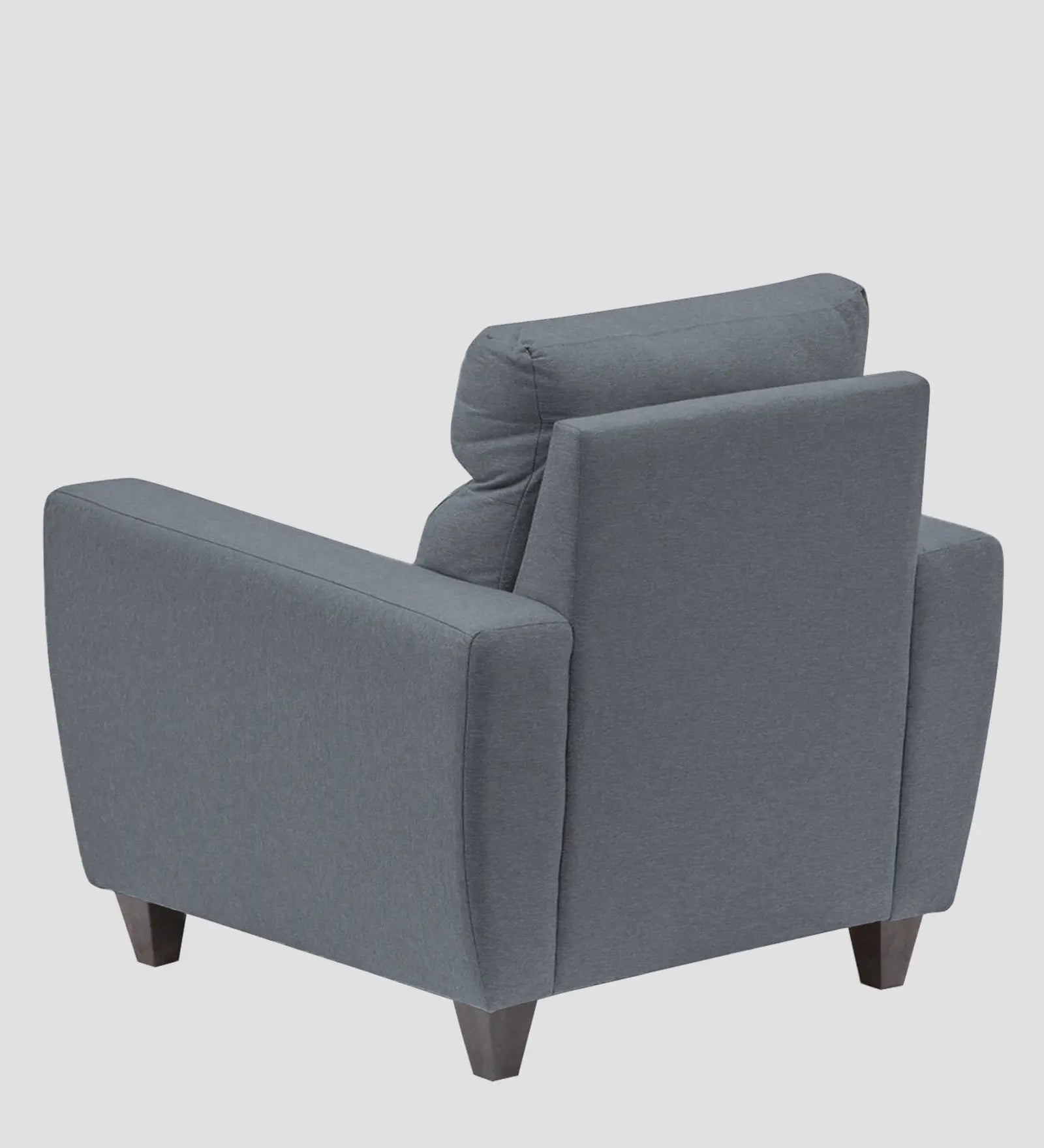 Burban Fabric 1 Seater Sofa In Winter Grey Colour Febonic Living