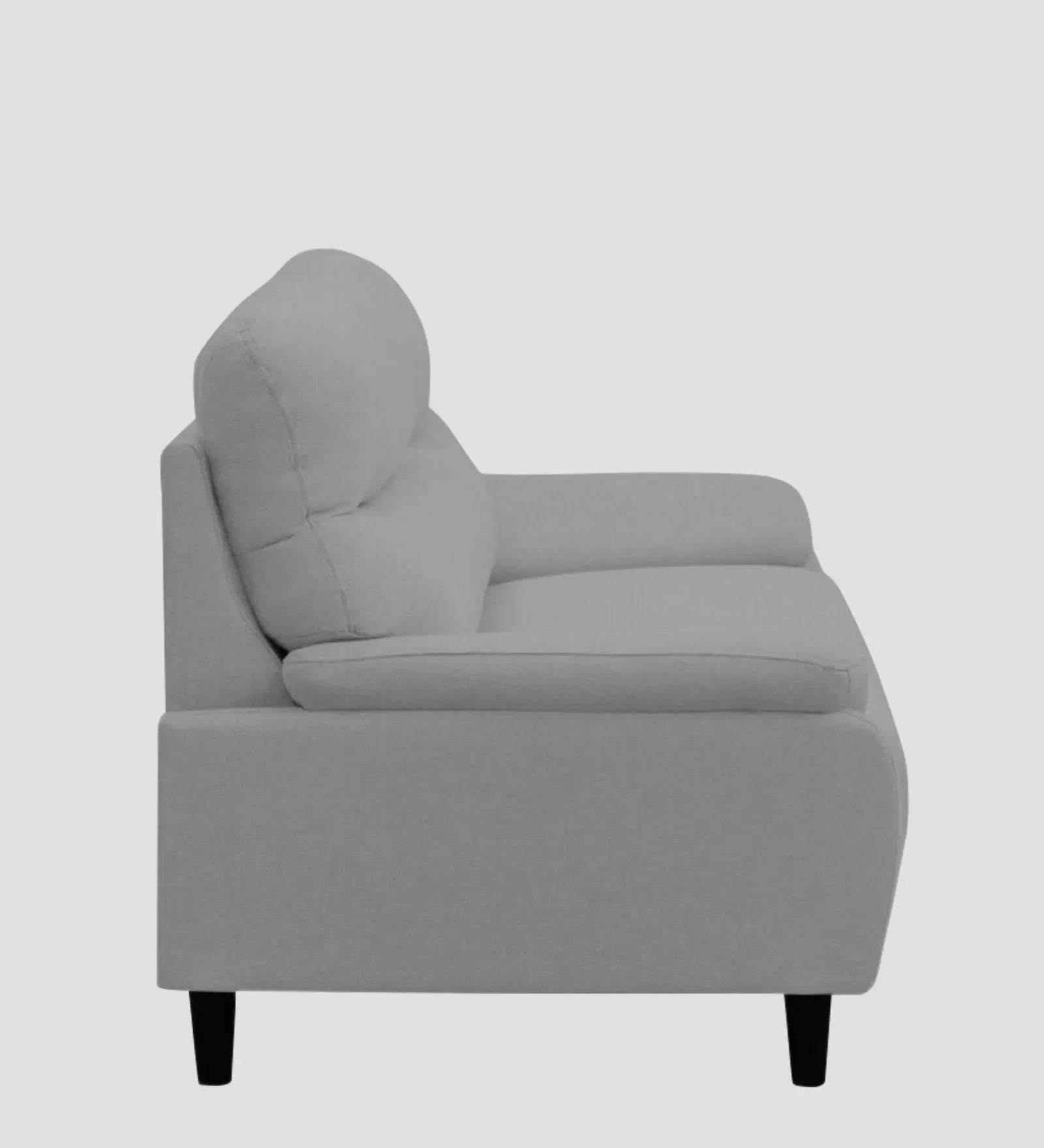 Zibby Fabric 1 Seater Sofa In Dim Grey Colour Febonic Living