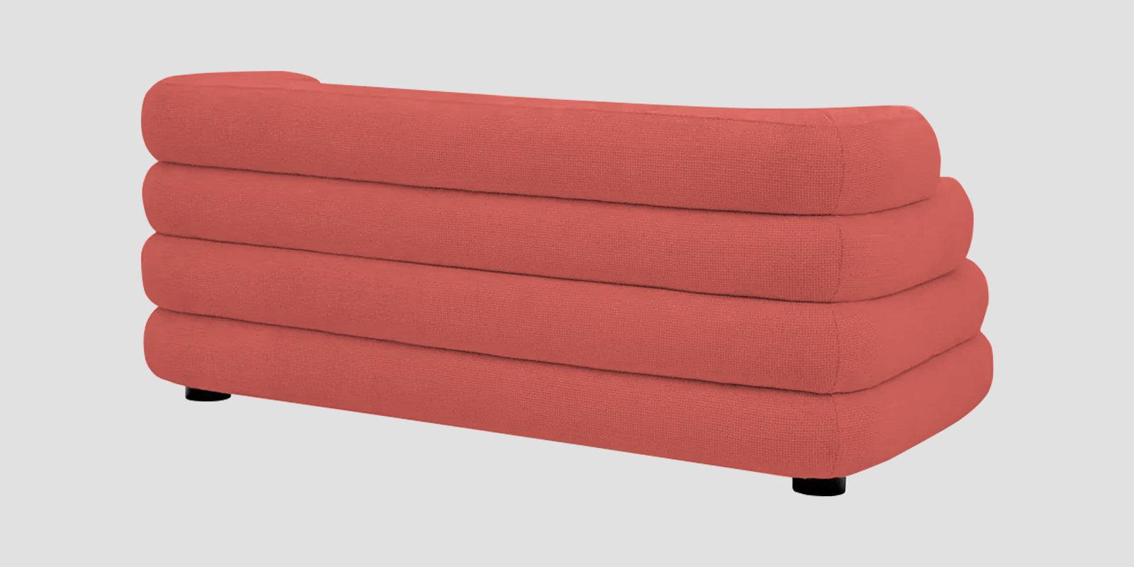 Wener Fabric 2 Seater Sofa In Salmon Pink Colour - Febonic Living