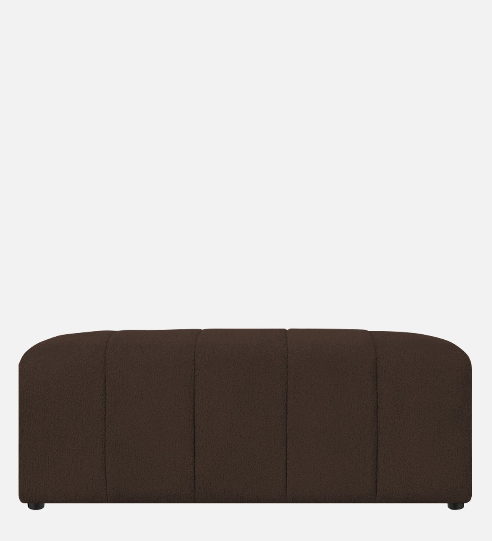 Rexi Boucle Fabric Bench In Bringo Brown Colour - Febonic Living