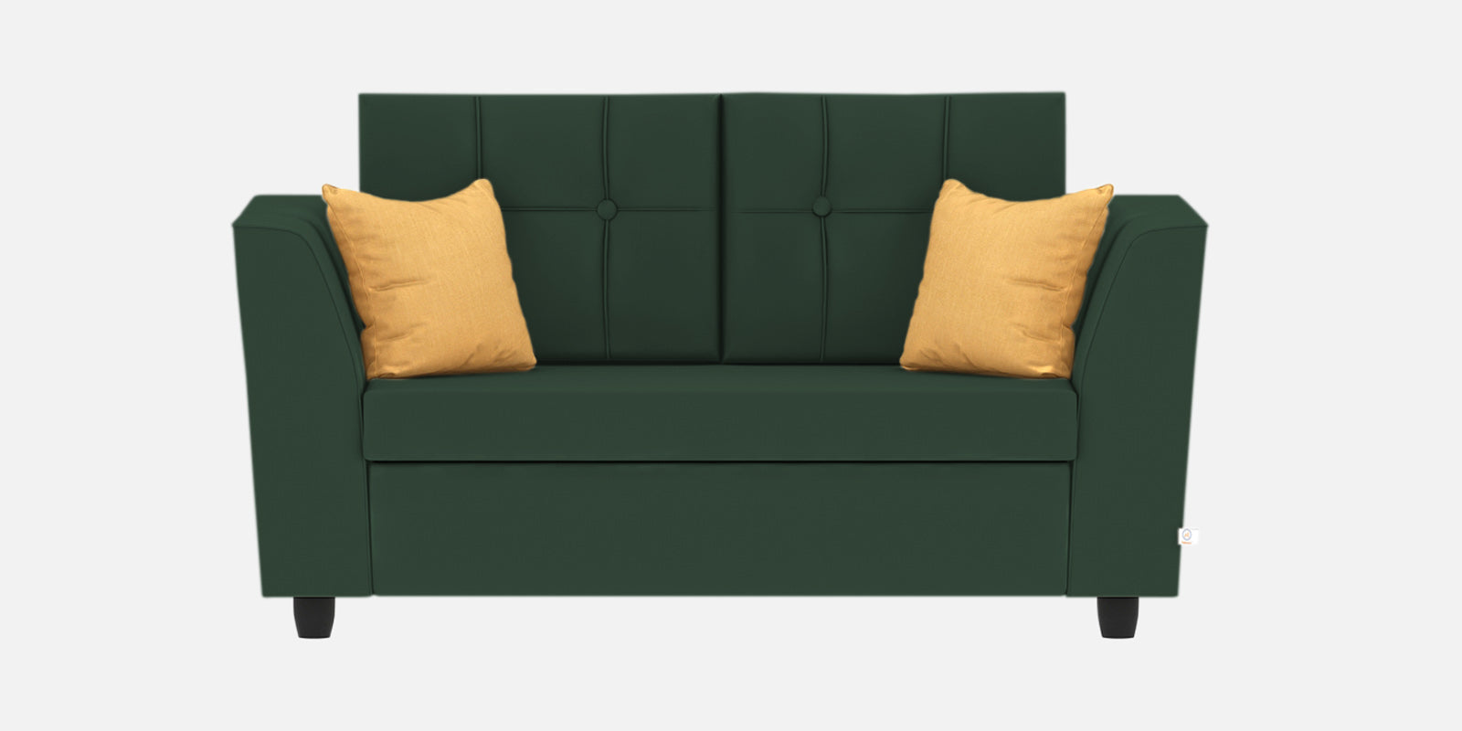 Nestin Velvet 2 Seater Sofa In Amazon Green Colour - Febonic Living