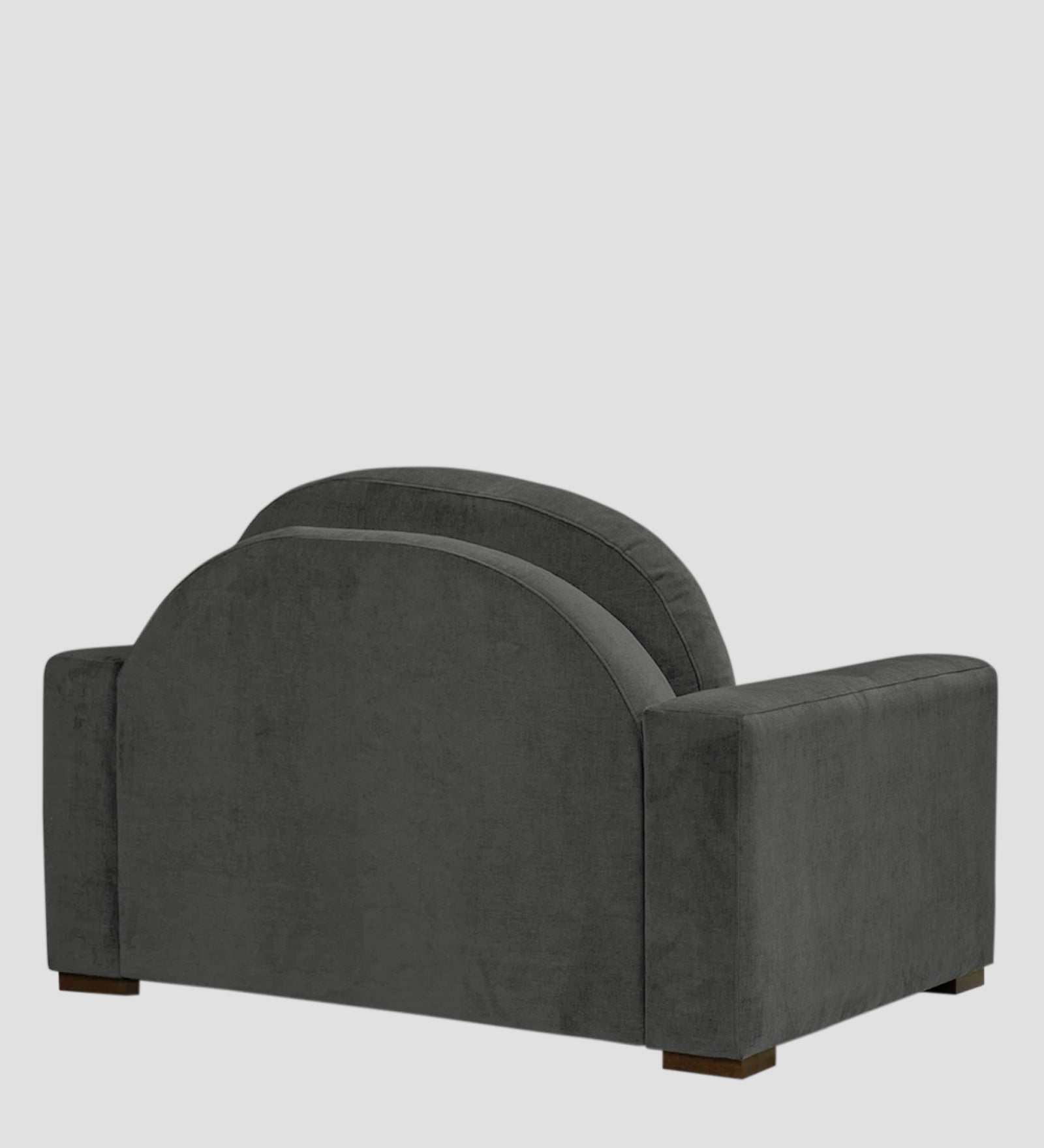 Dara Fabric 1 Seater Sofa In Charcoal Grey Colour - Febonic Living