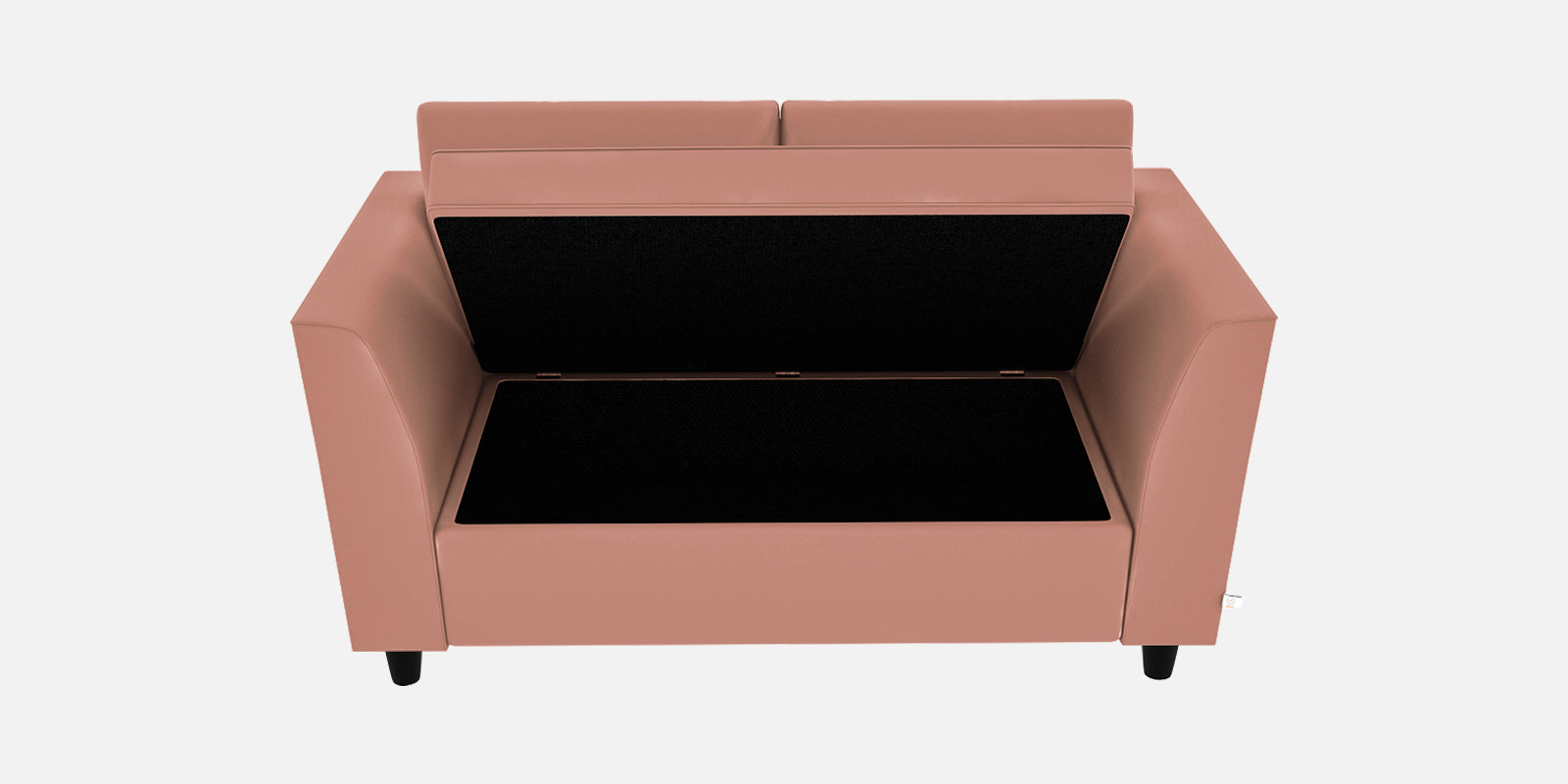 Bristo Velvet 2 Seater Sofa in Blush Pink Colour With Storage