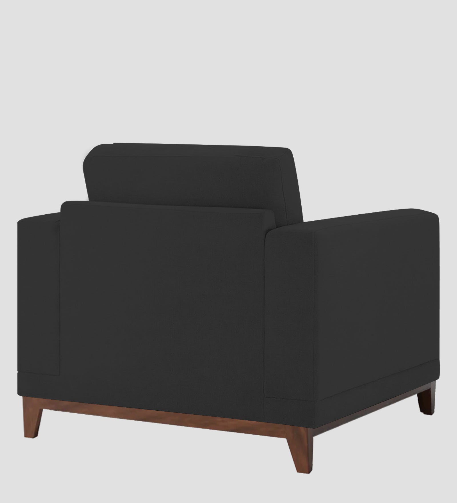 Esha Fabric 1 Seater Sofa In Bitter Black Colour - Febonic Living