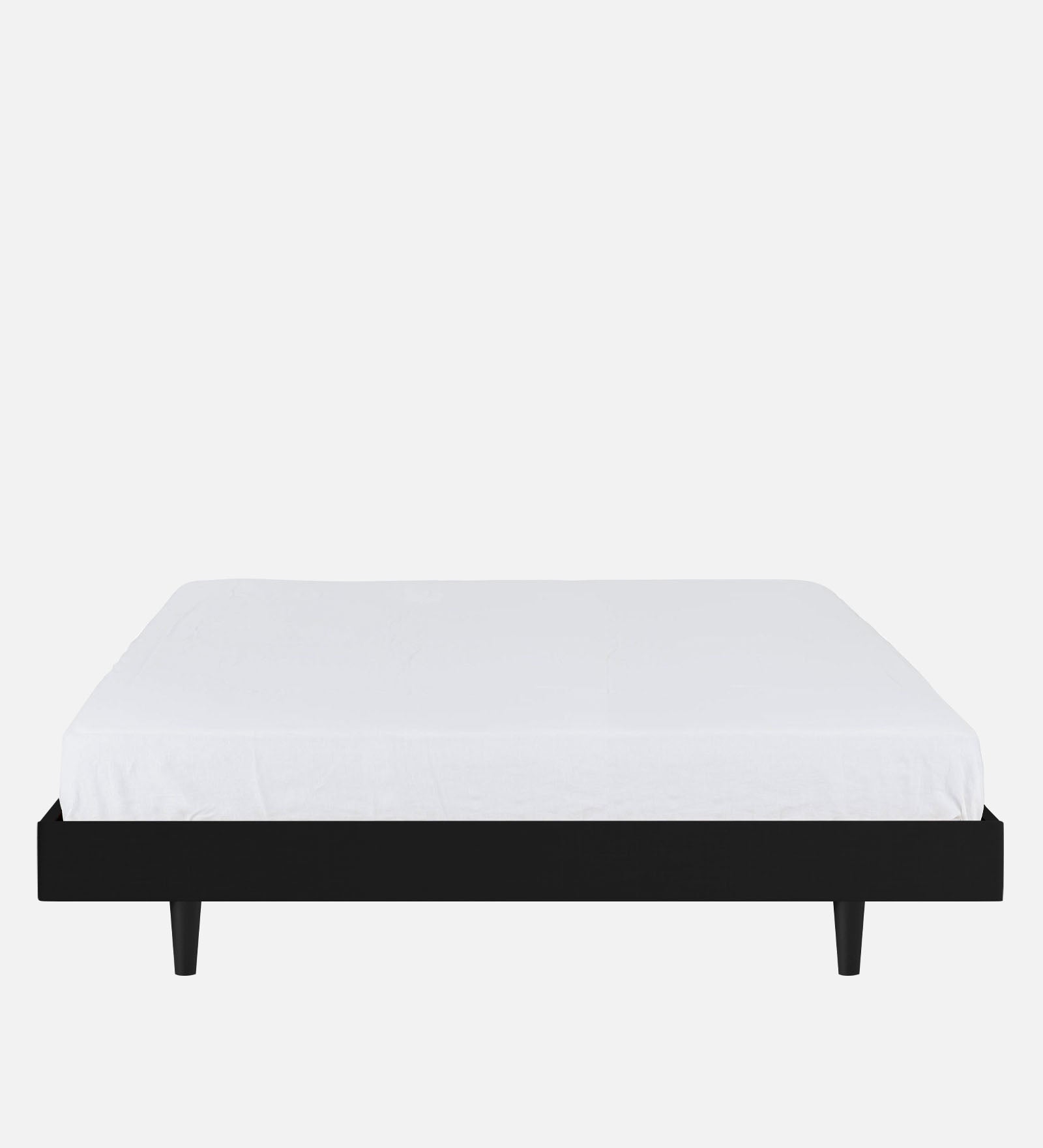 Basi Fabric King Size Bed In Zed Black Colour - Febonic Living