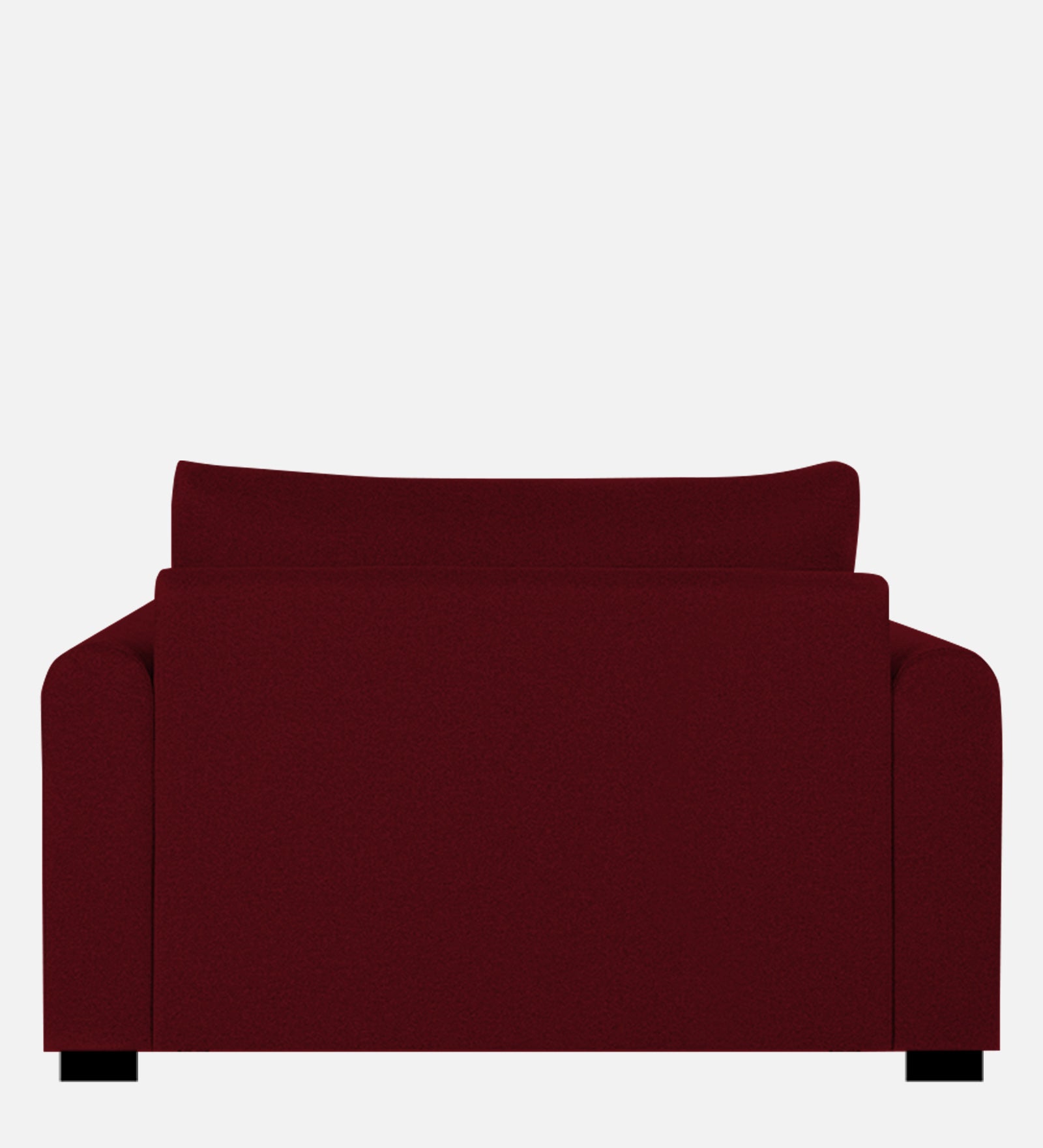 Sigma Fabric 1 Seater Sofa In Ruby Red Colour - Febonic Living