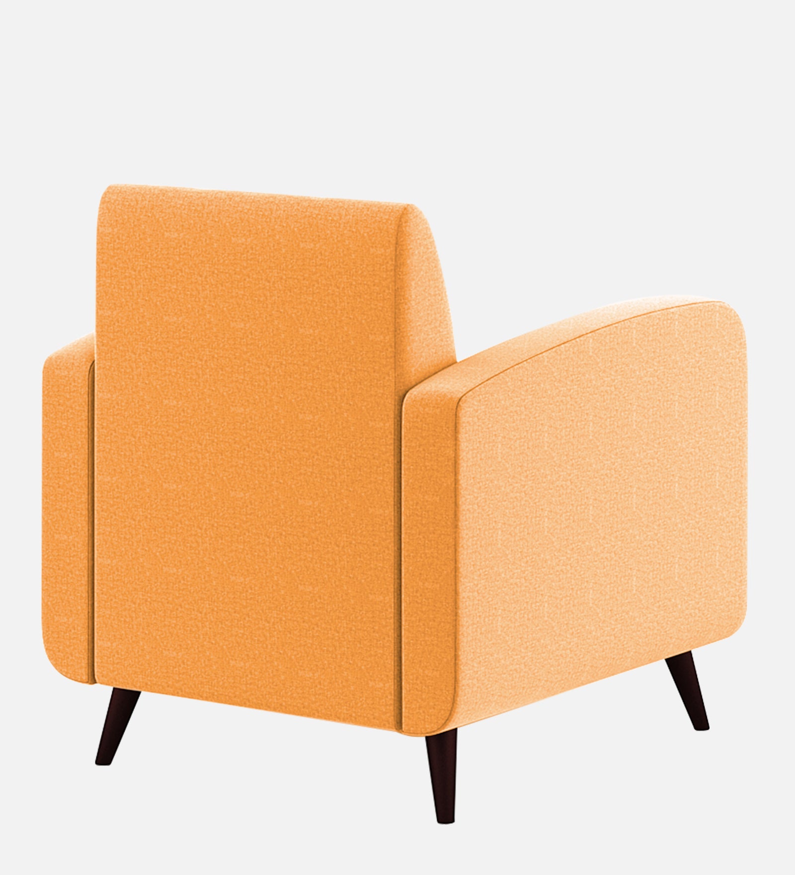 Wiki Velvet 1 Seater Sofa In Tangerine Orange Colour - Febonic Living