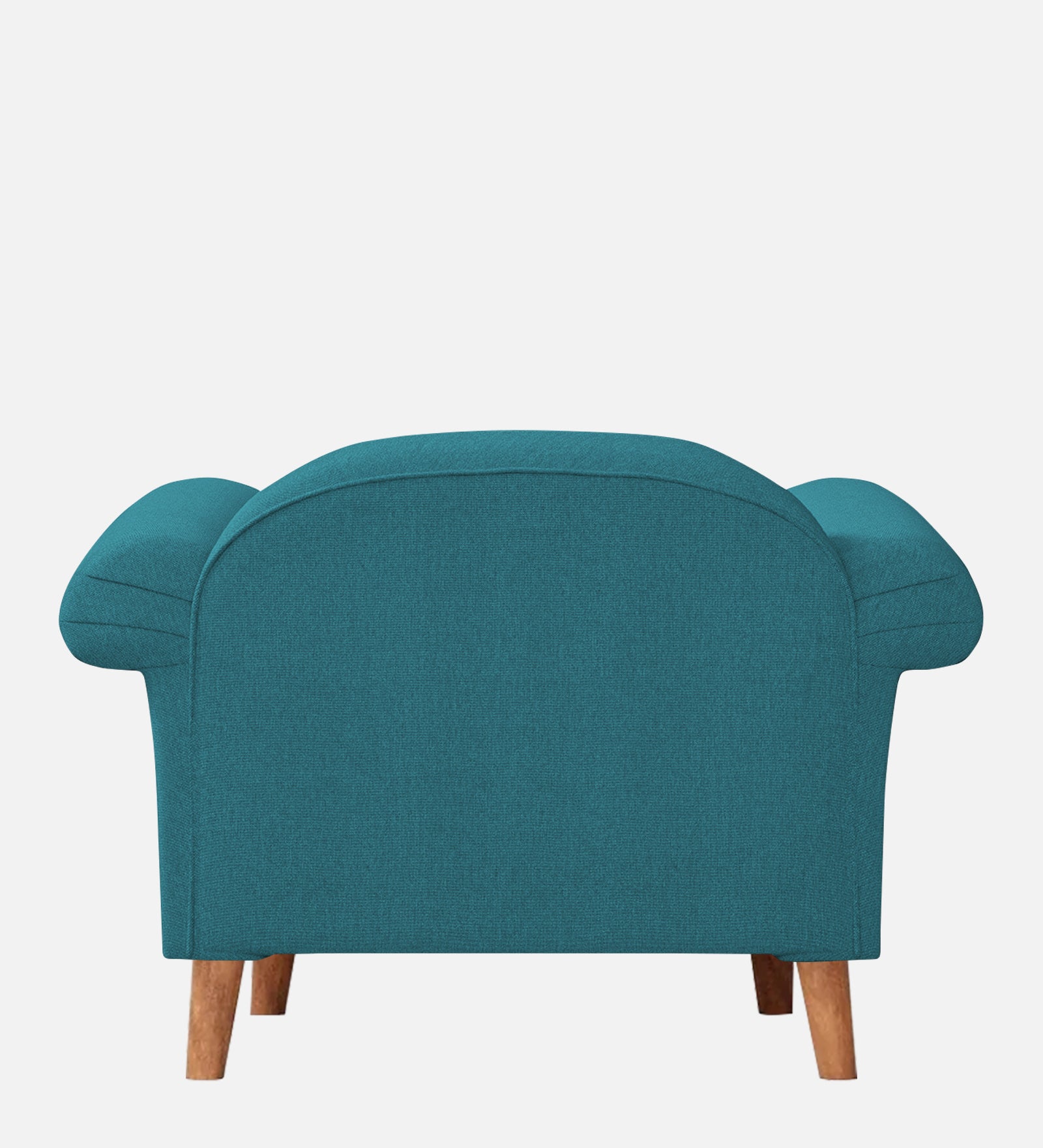 Barber Fabric 1 Seater Sofa In Water Blue Colour - Febonic Living