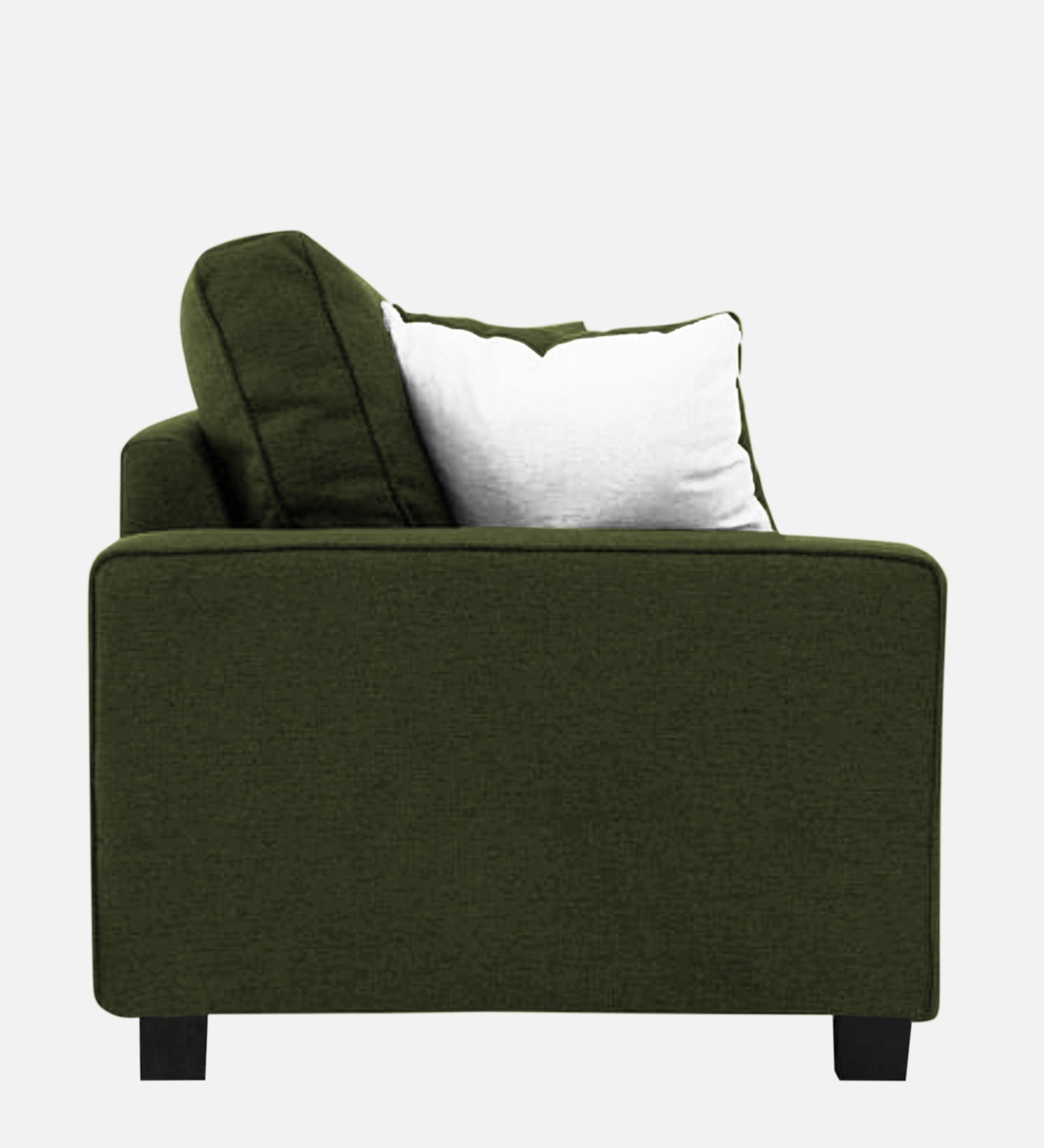 Ladybug Fabric 1 Seater Sofa In Olive Green Colour - Febonic Living