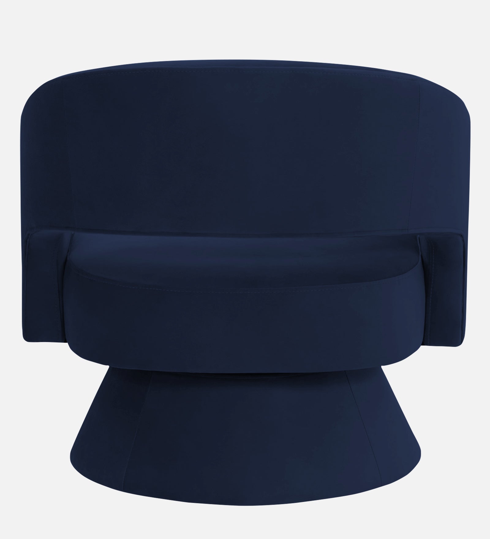 Pendra Velvet Swivel Chair In Indigo Blue Colour - Febonic Living